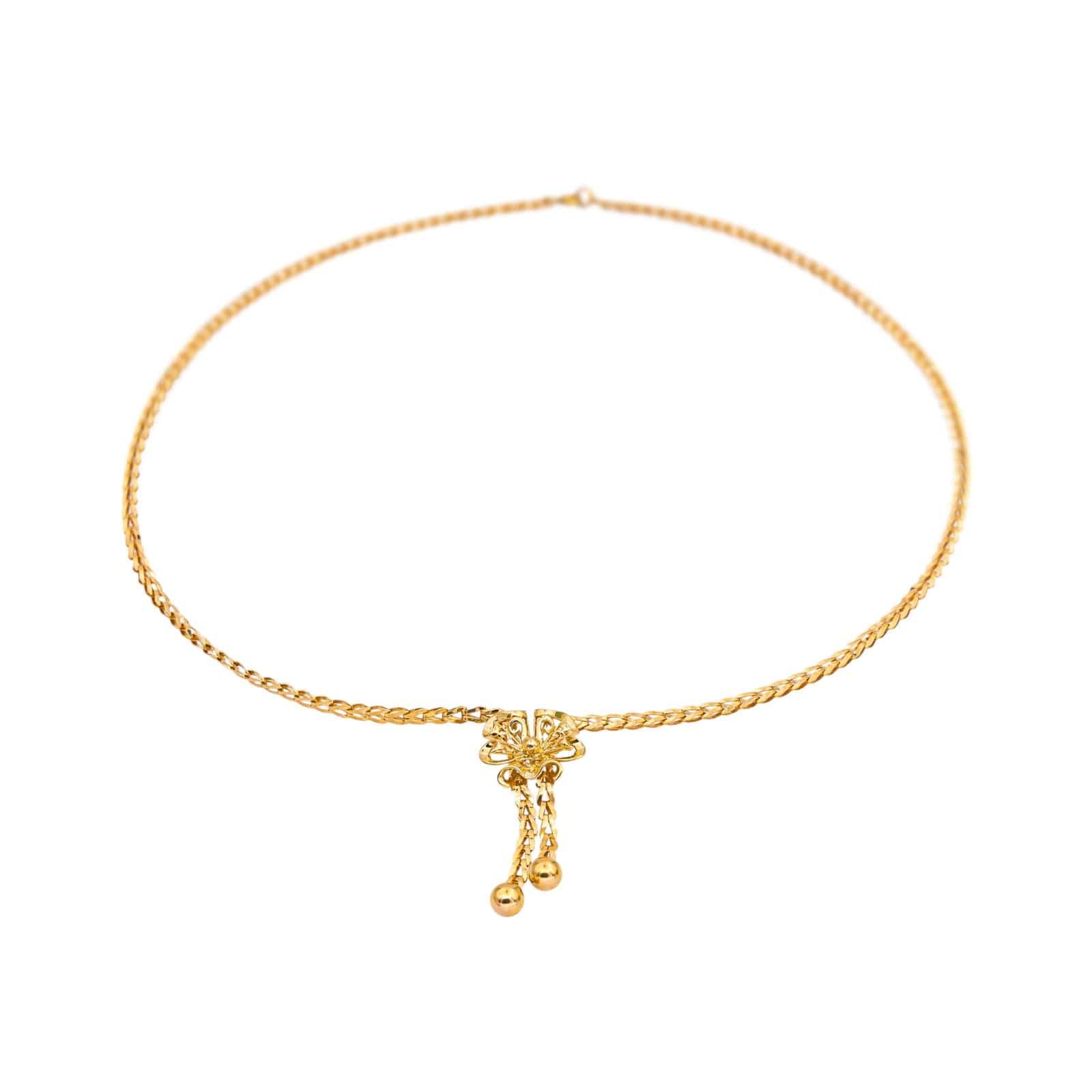Yellow gold Negligé Necklace - Image 8