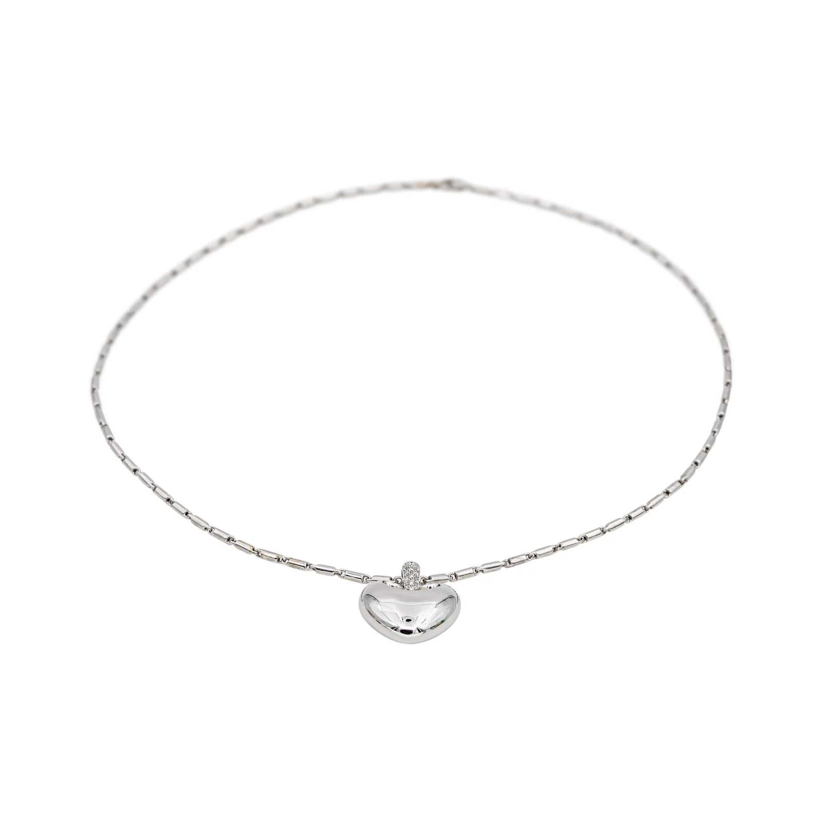 White gold diamond necklace  - Image 4