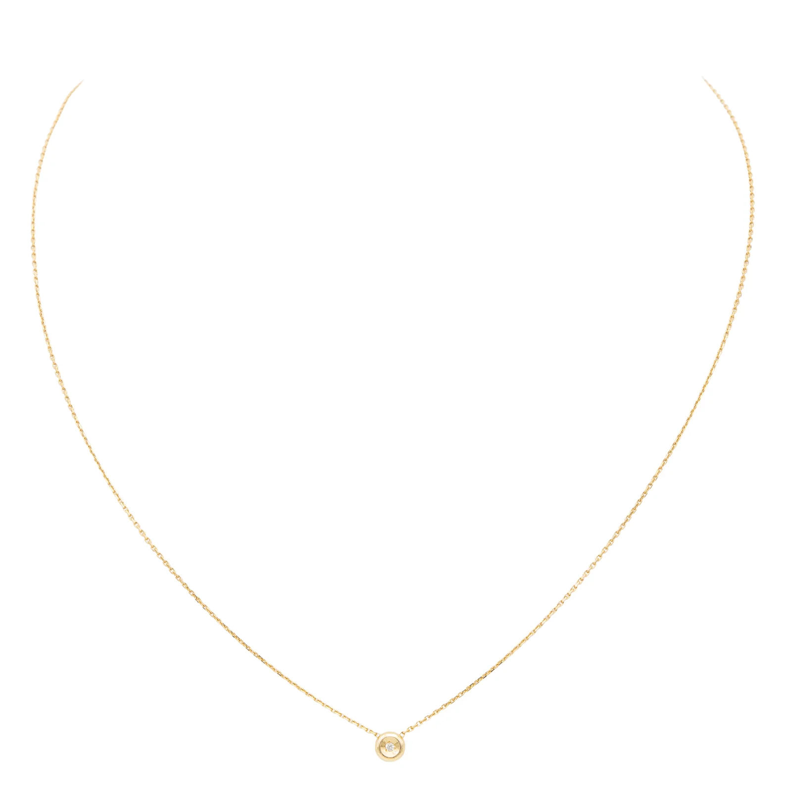 Yellow Gold Diamond Necklace  - Image 3