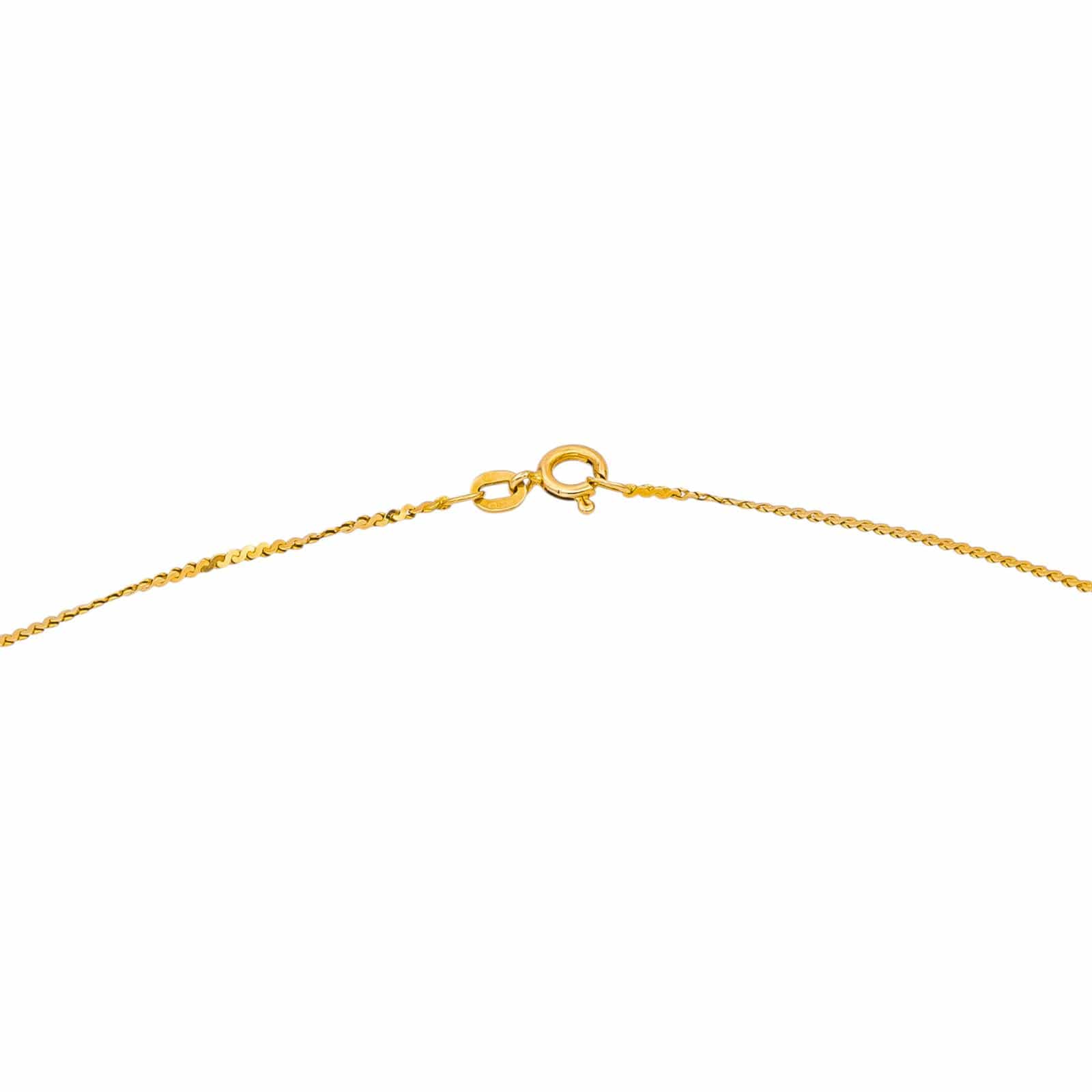 Necklace Yellow gold Sapphire, Diamond  - Image 4