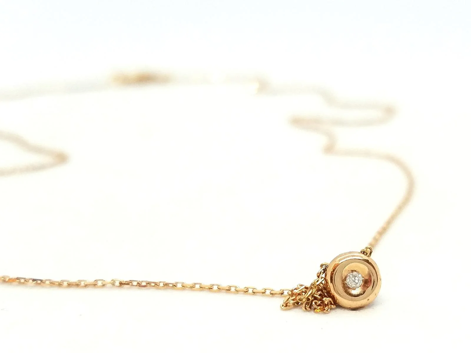 Rose Gold Diamond Necklace  - Image 3