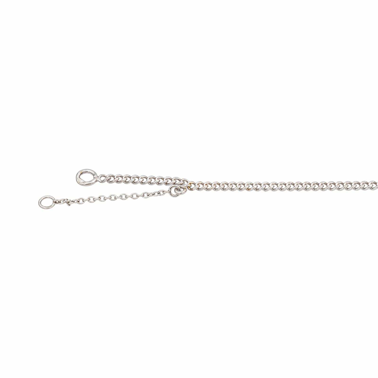 White gold Sapphire, Diamond Pendant Necklace  - Image 6