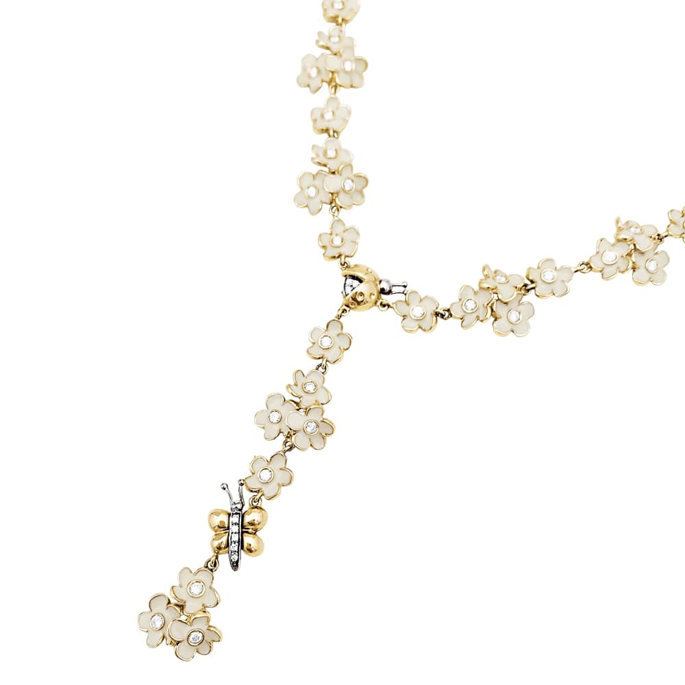 Necklace Roberto Coin, enamel, diamonds.  - Image 3