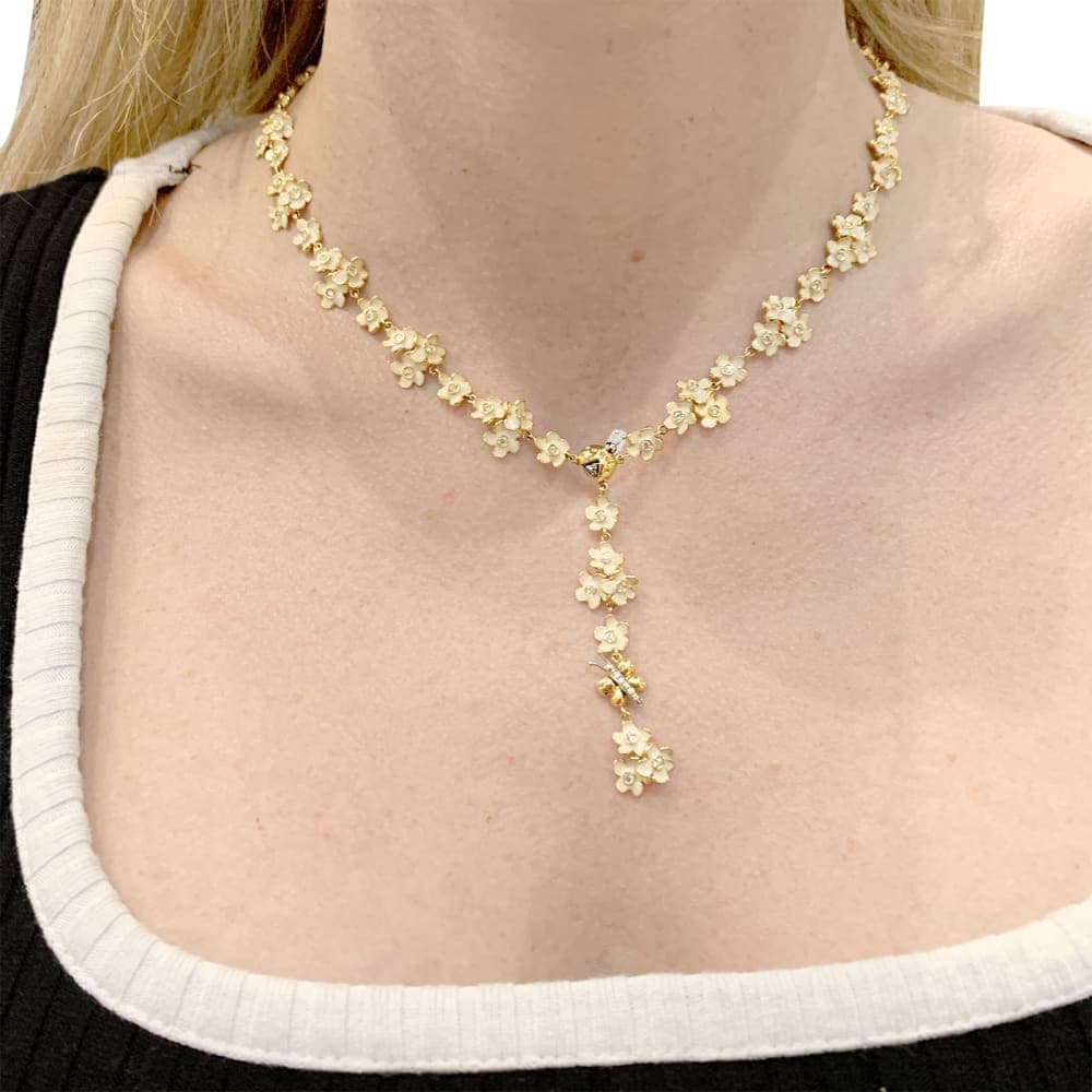 Necklace Roberto Coin, enamel, diamonds.  - Image 6