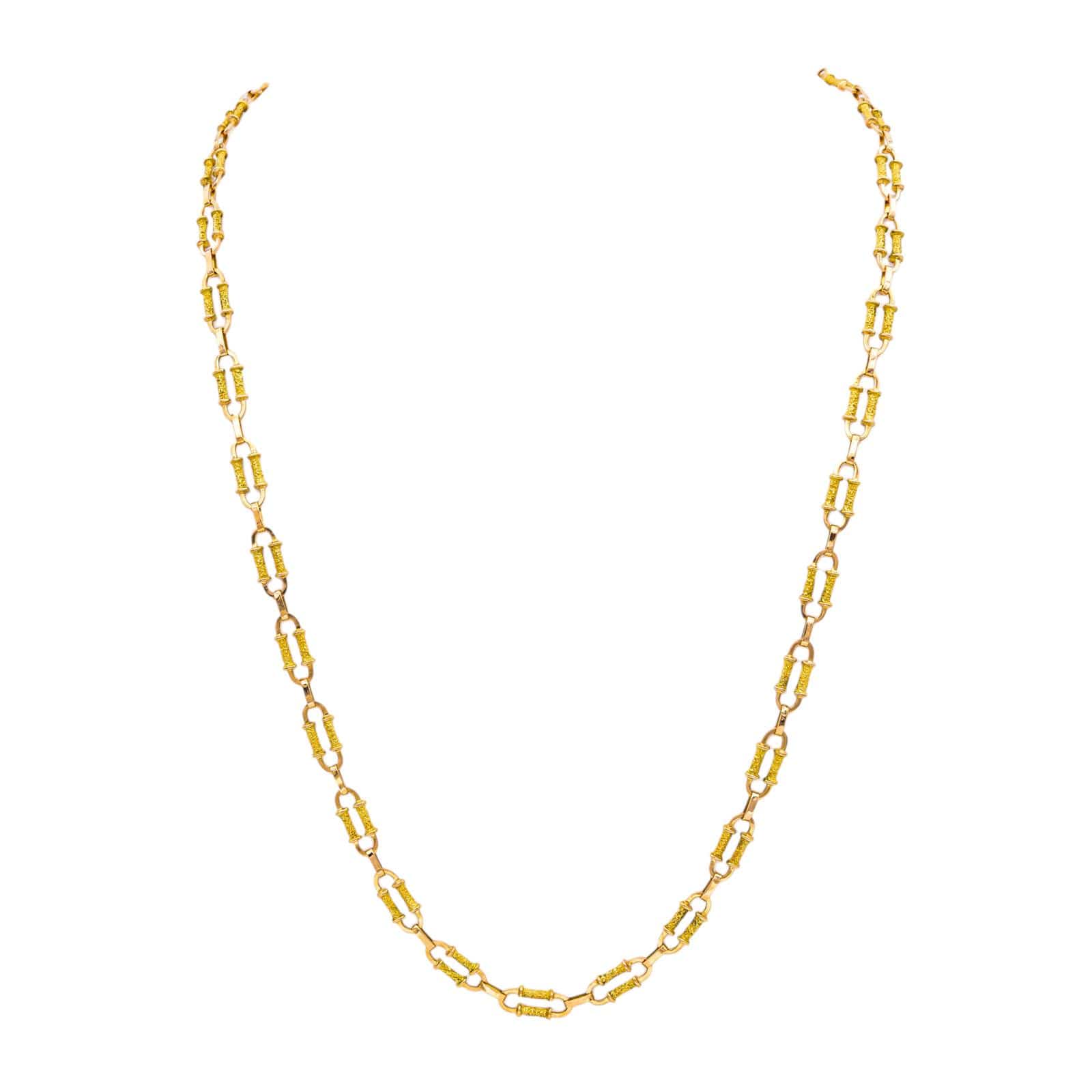 Long Necklace Yellow Gold, Rose Gold 