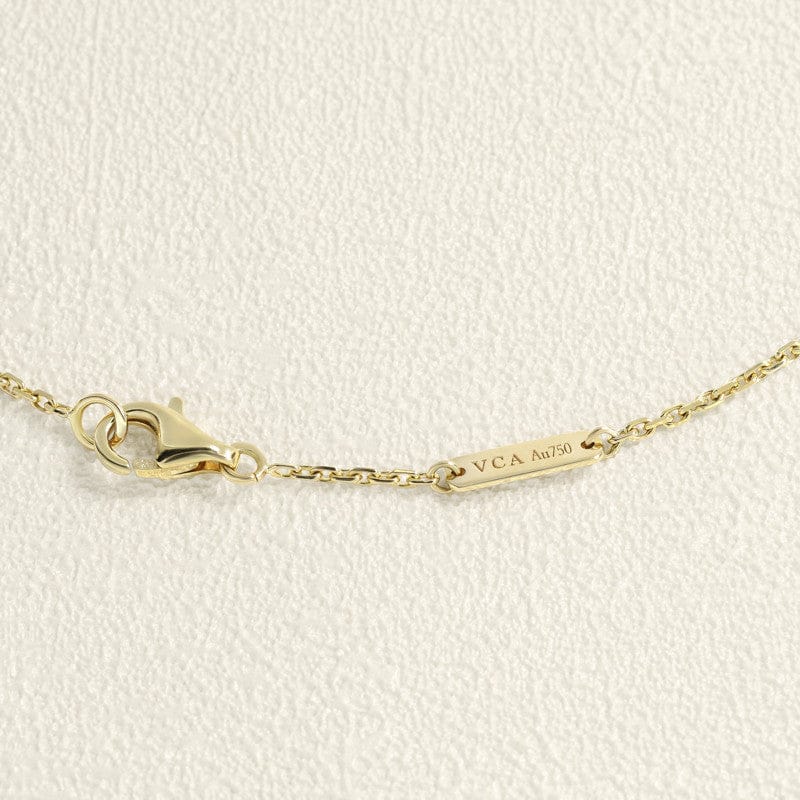 Van Cleef & Arpels Alhambra Necklace Mother-of-Pearl Yellow Gold  - Image 4