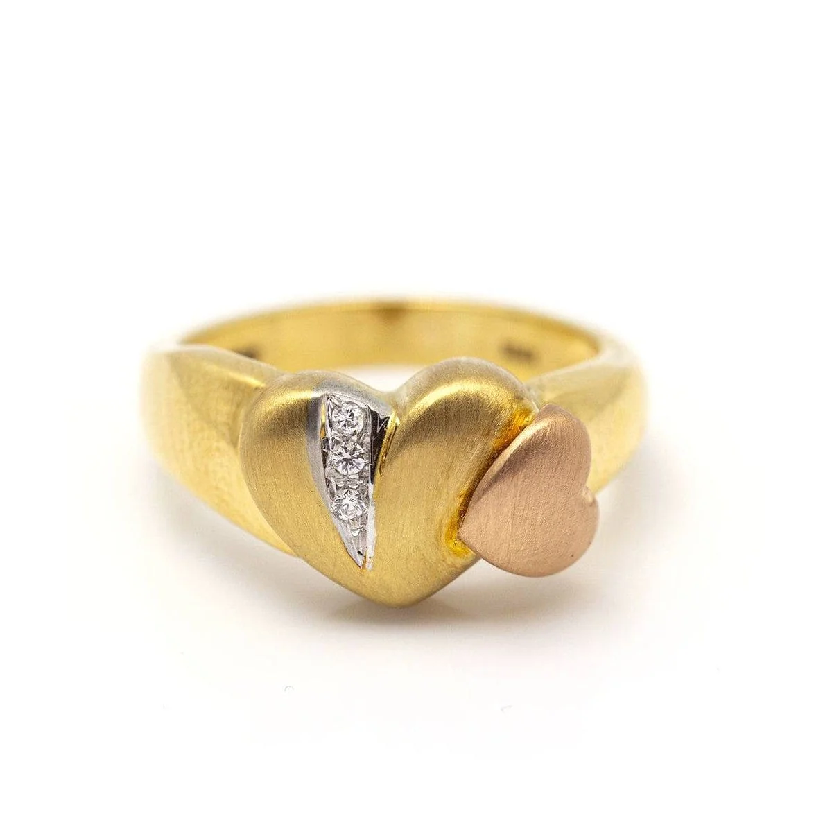 COR - 18 ct gold ring with diamonds  - Image 2