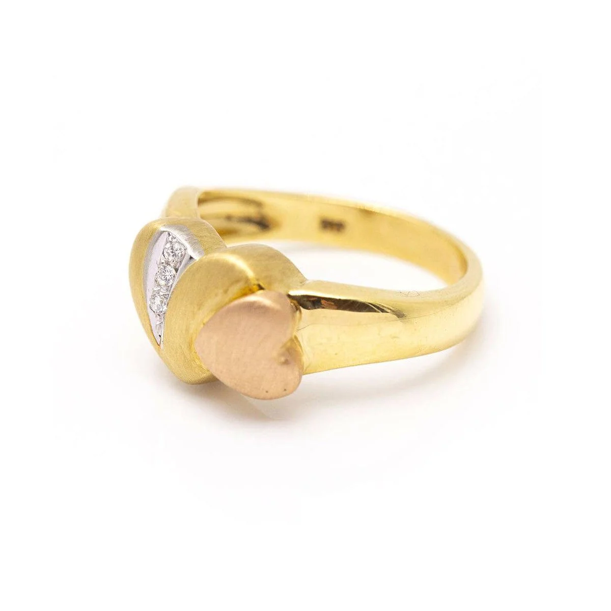 COR - 18 ct gold ring with diamonds  - Image 4