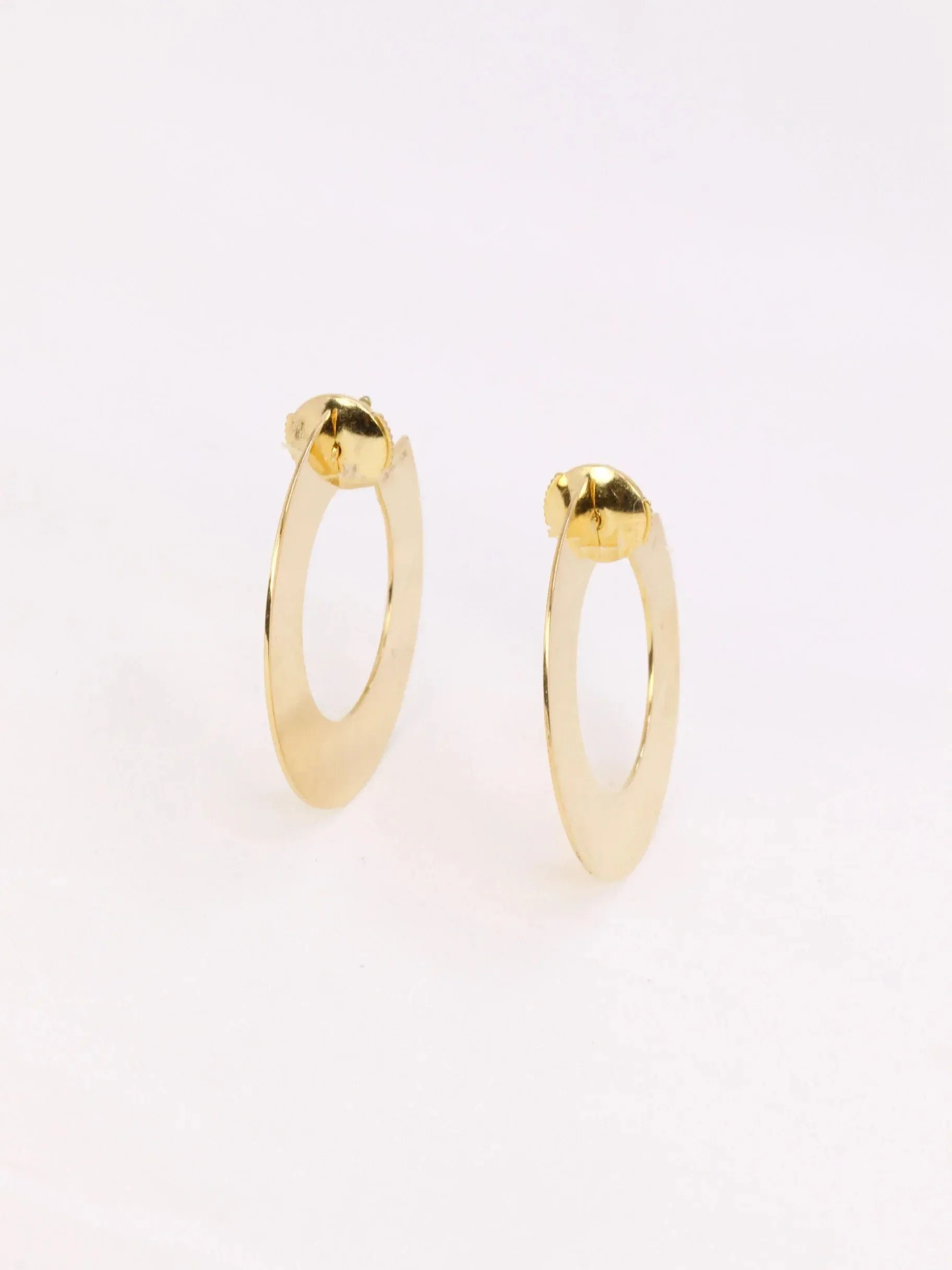 Target hoop earrings DINH VAN yellow gold - Image 3