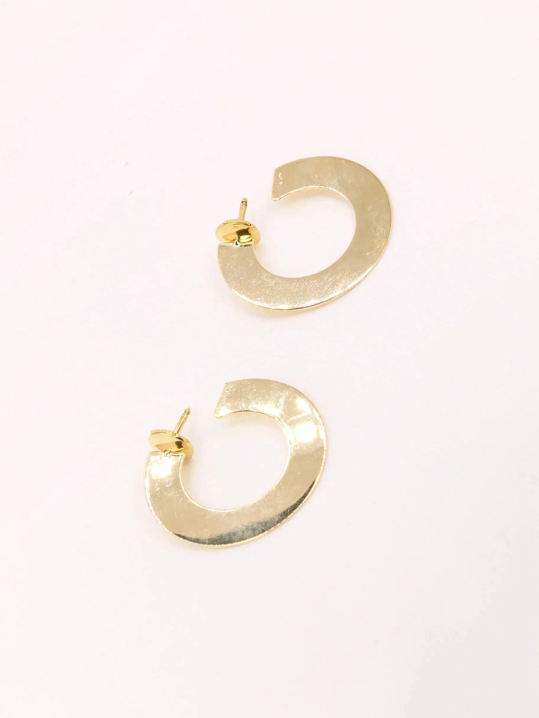 Target hoop earrings DINH VAN yellow gold - Image 4
