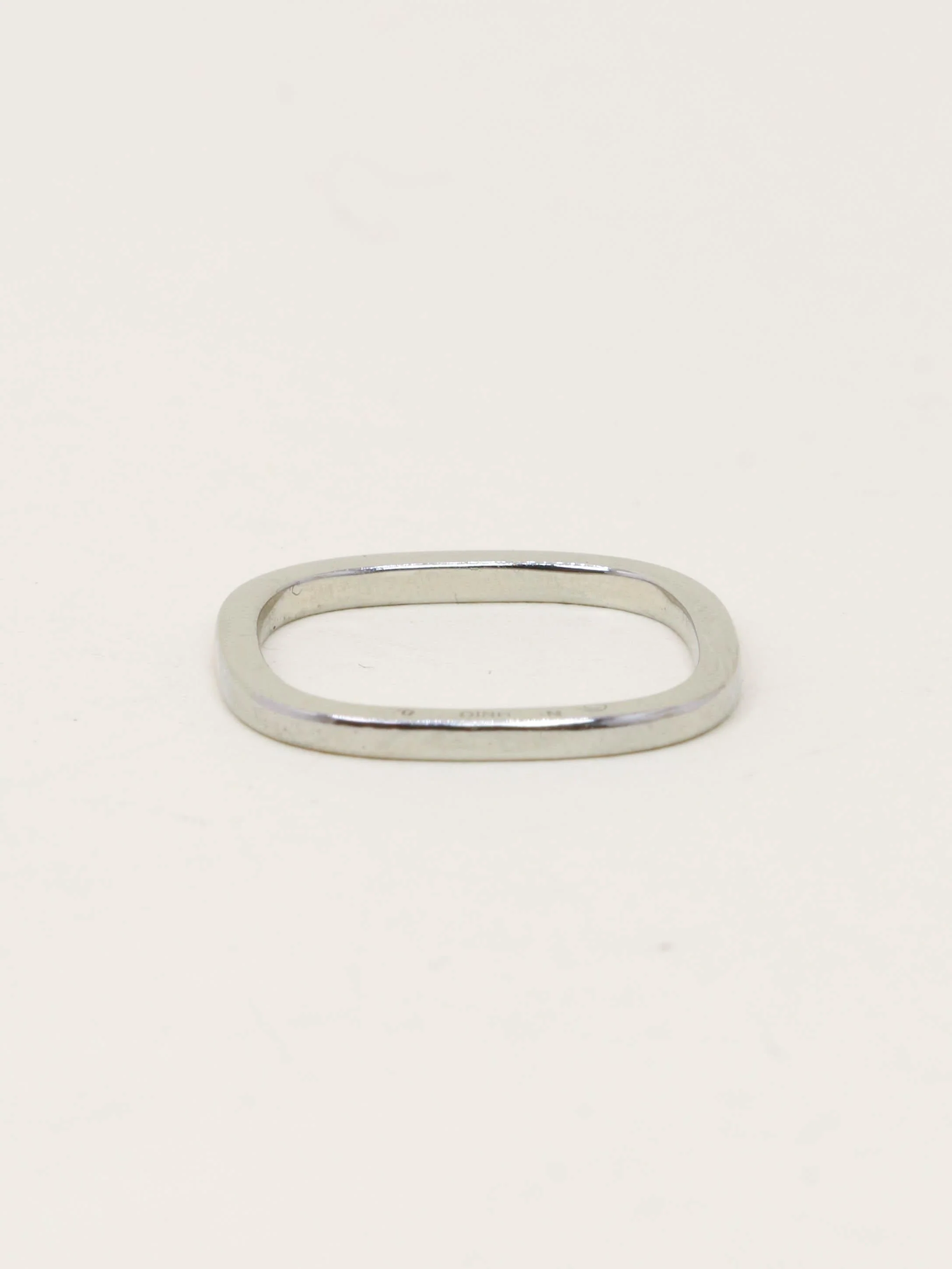 DINH VAN Wedding band square yellow gold or white gold  - Image 5