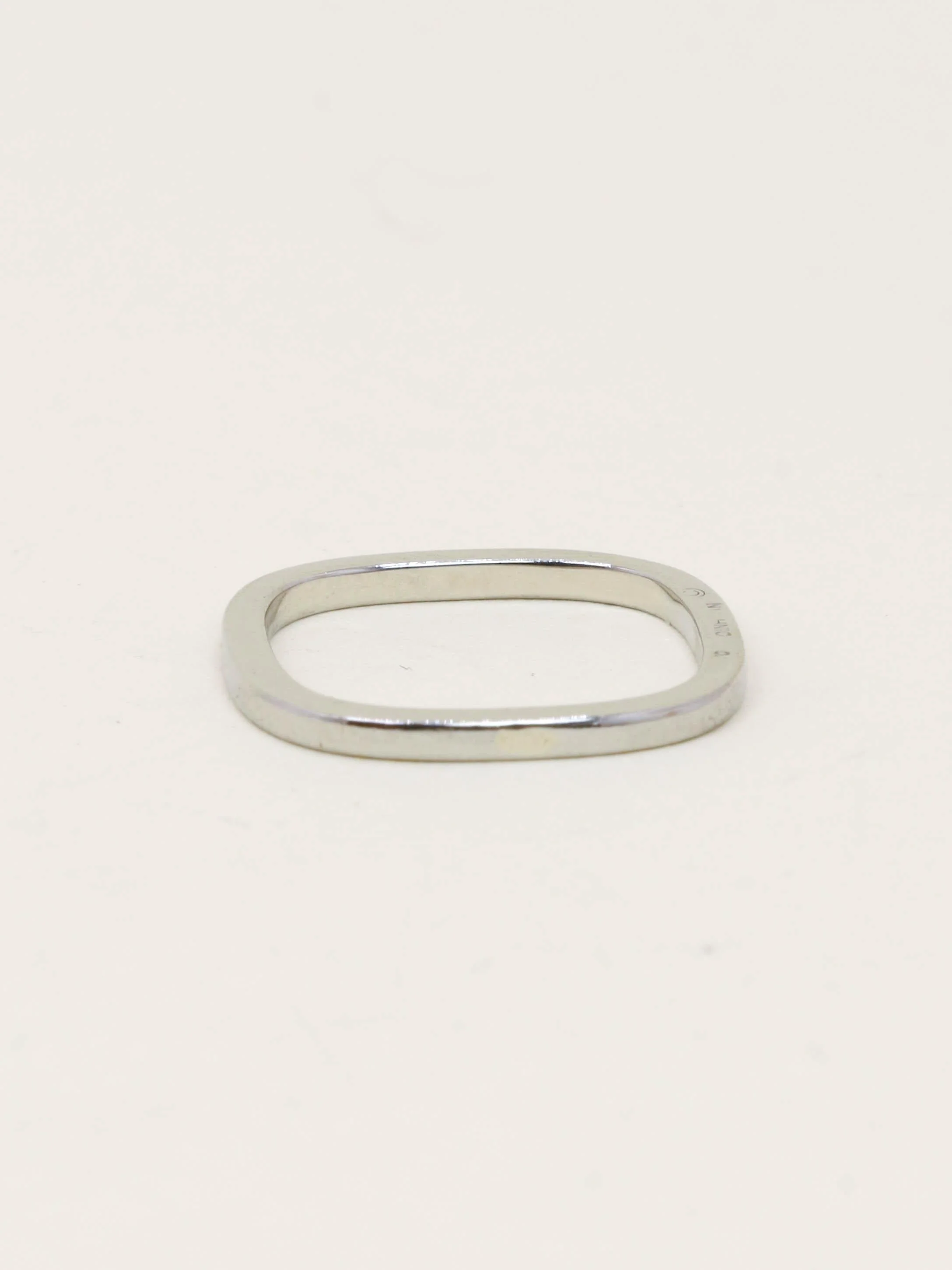 DINH VAN Wedding band square yellow gold or white gold  - Image 6