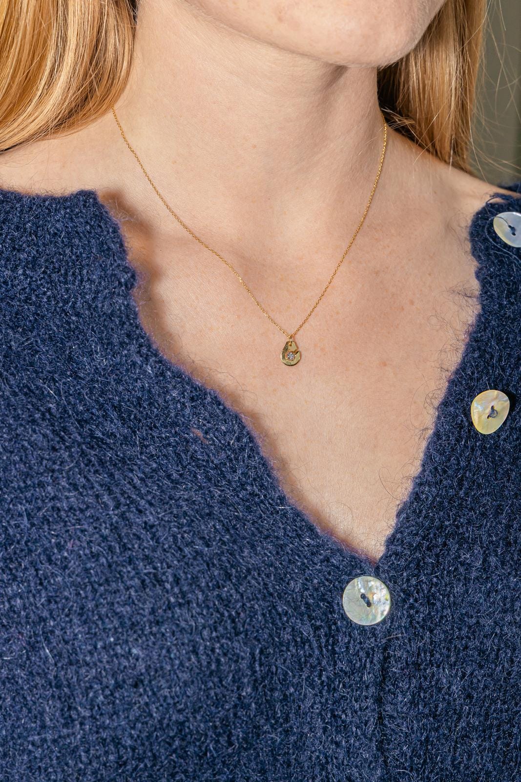 Dinh Van Necklace Menottes Yellow gold Diamond  - Image 2
