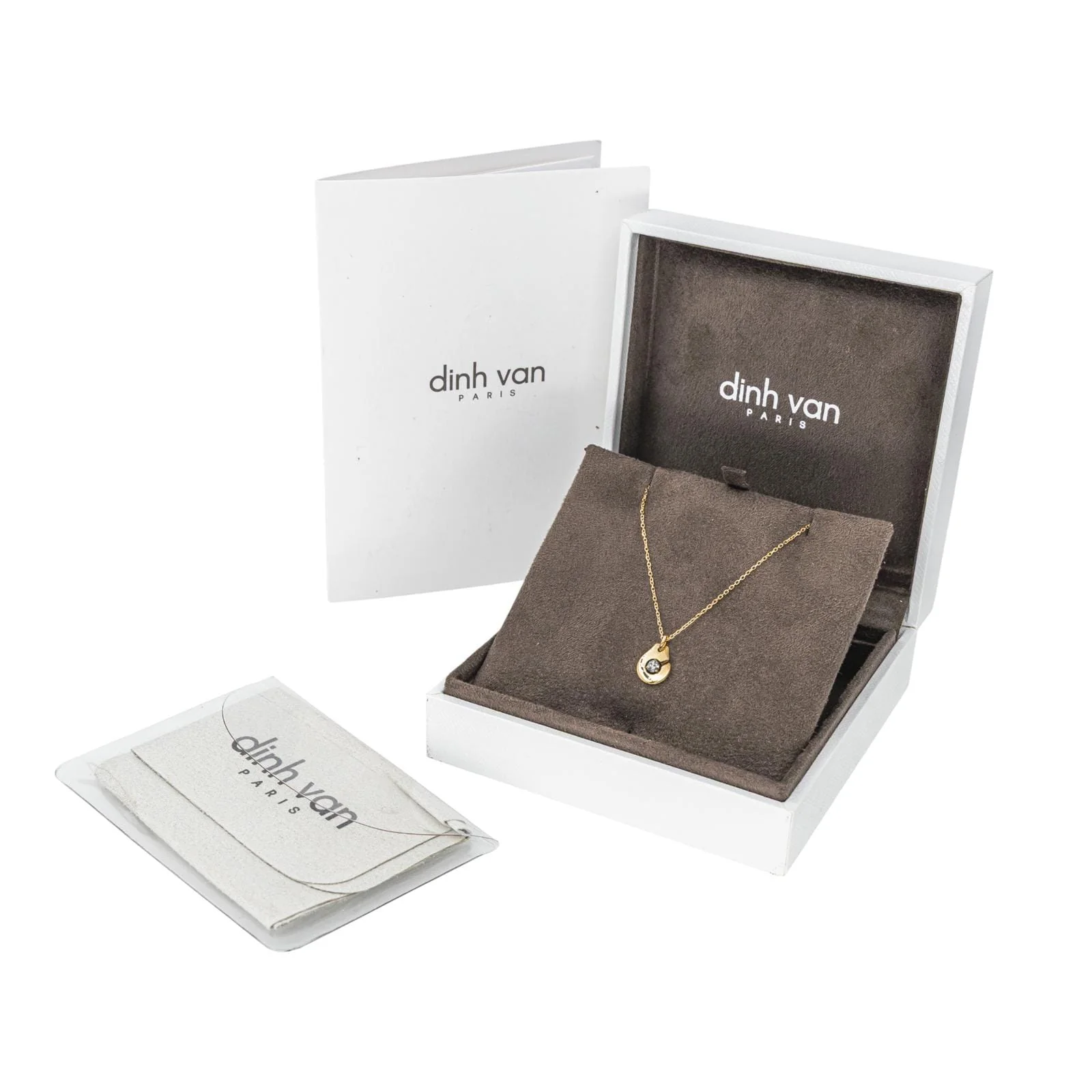 Dinh Van Necklace Menottes Yellow gold Diamond  - Image 3