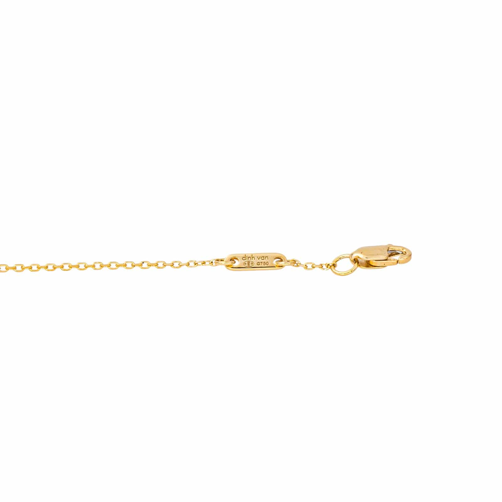 Dinh Van Necklace Menottes Yellow gold Diamond  - Image 7