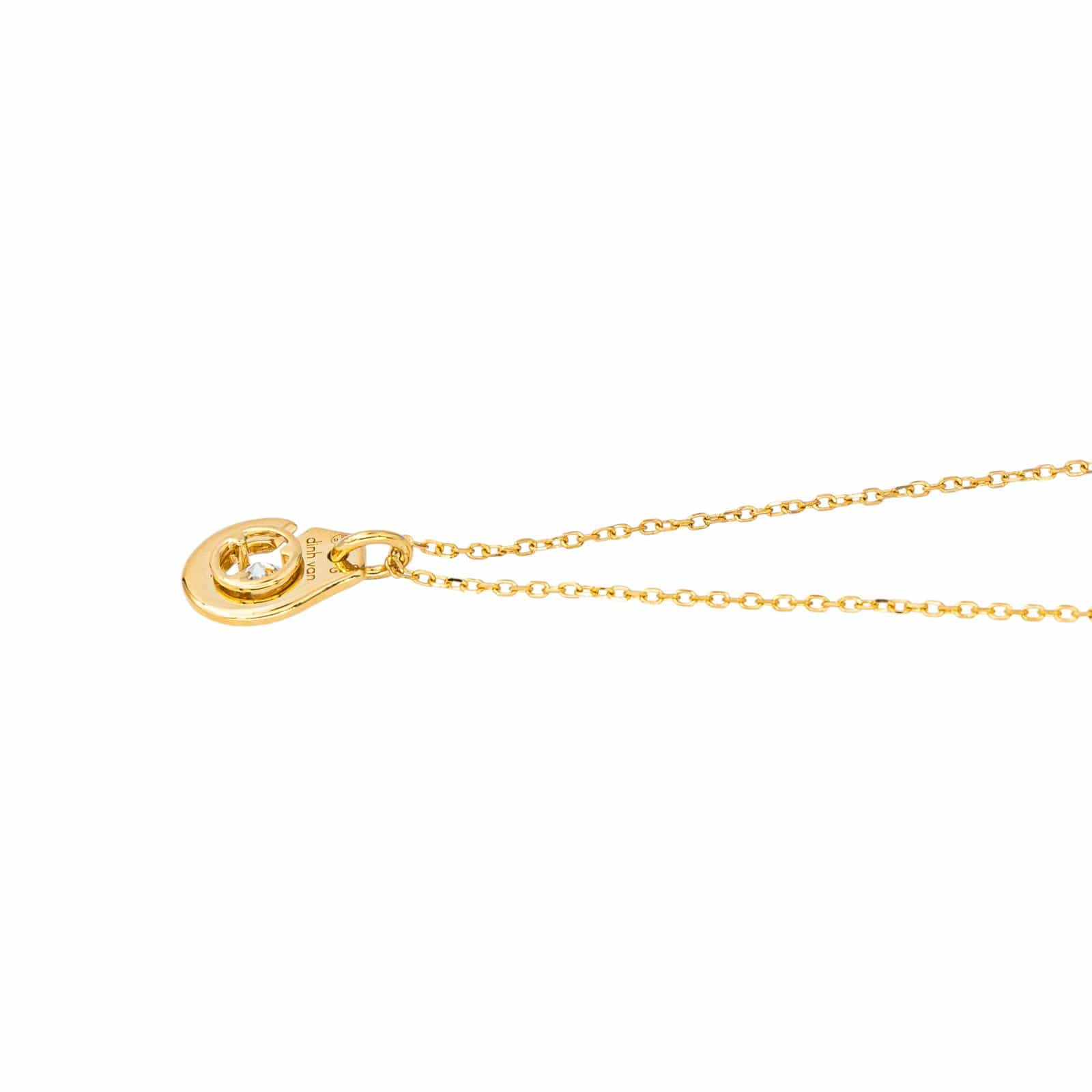 Dinh Van Necklace Menottes Yellow gold Diamond  - Image 8