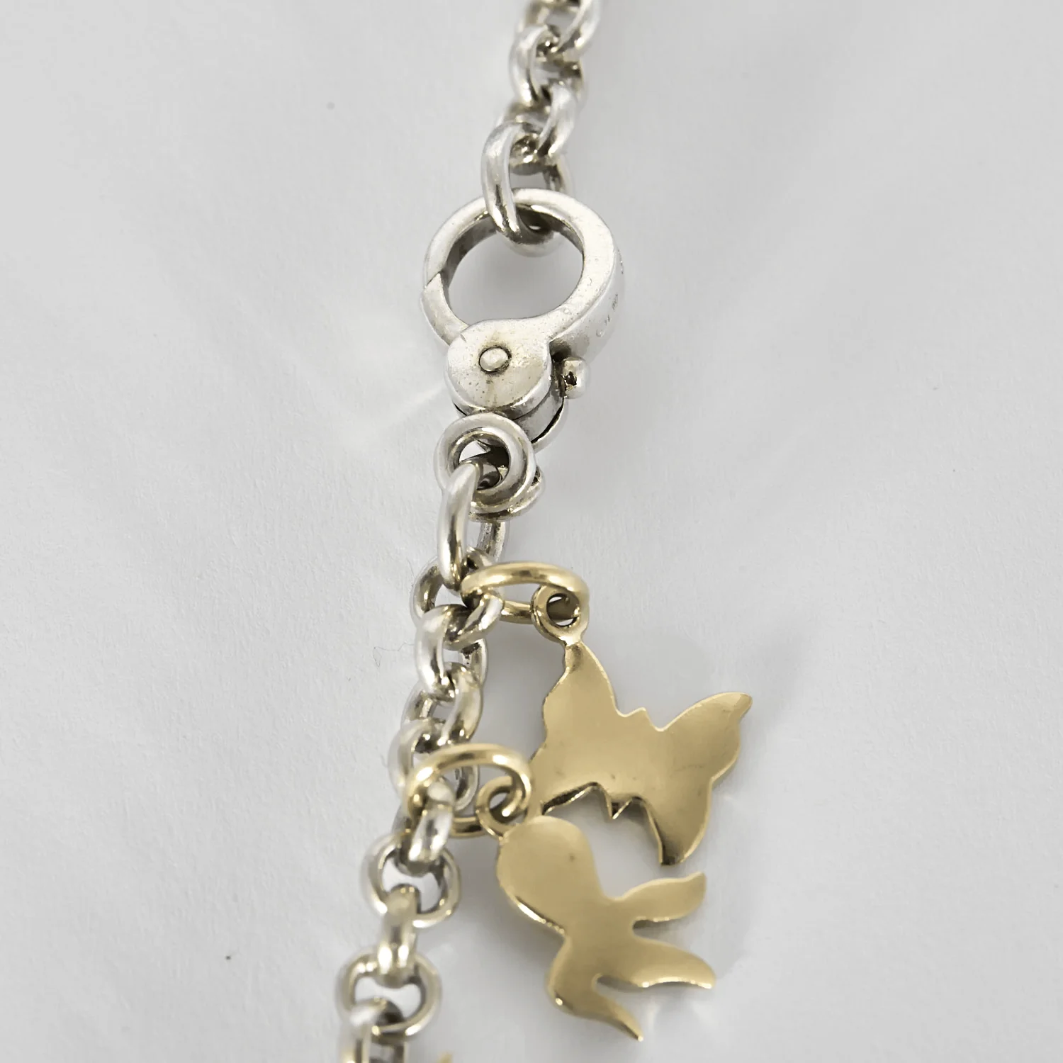 DODO - Necklace silver and charm in yellow gold  - Image 5