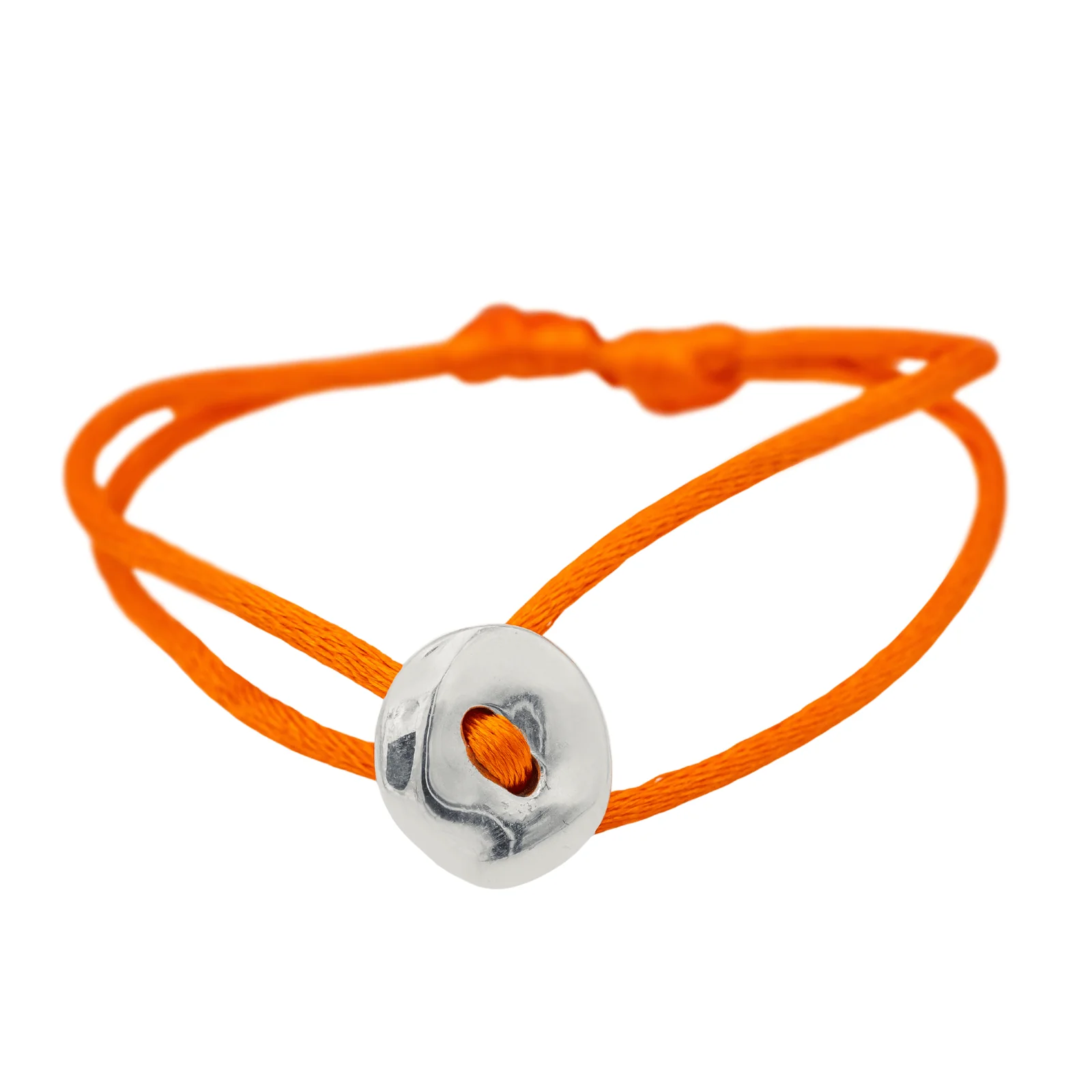 Dodo Pomellato Cord Bracelet Button silver 
