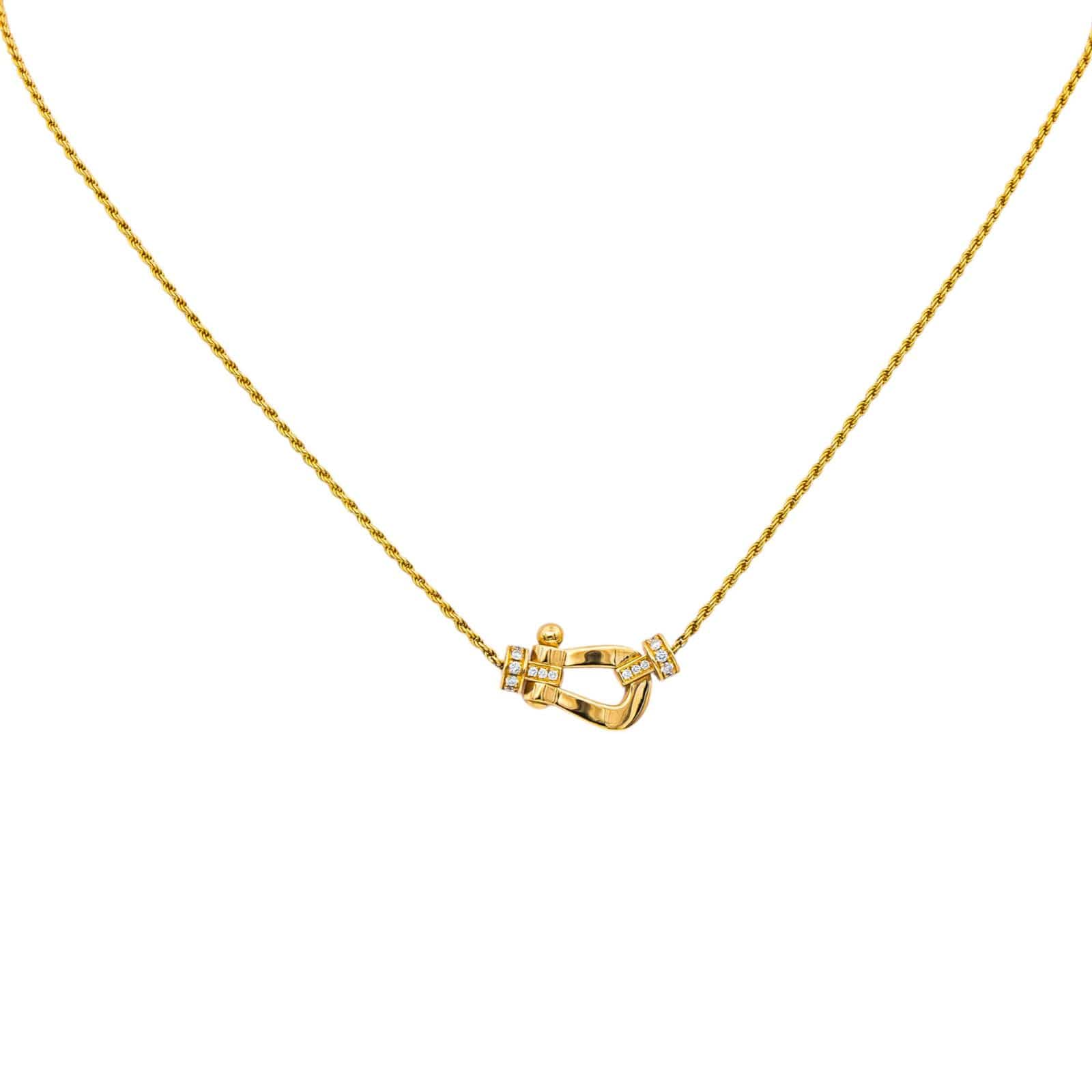 Fred Necklace Force 10 Yellow gold Diamond  - Image 10