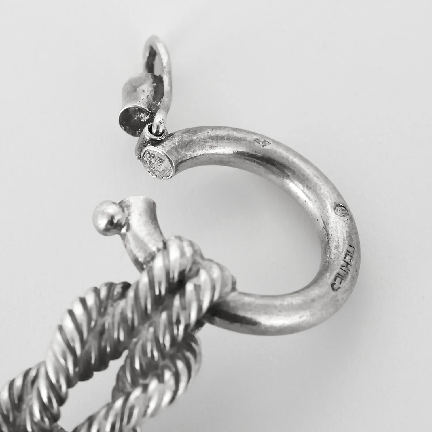 Hermès Audierne - Bracelet in silver. Vintage  - Image 6