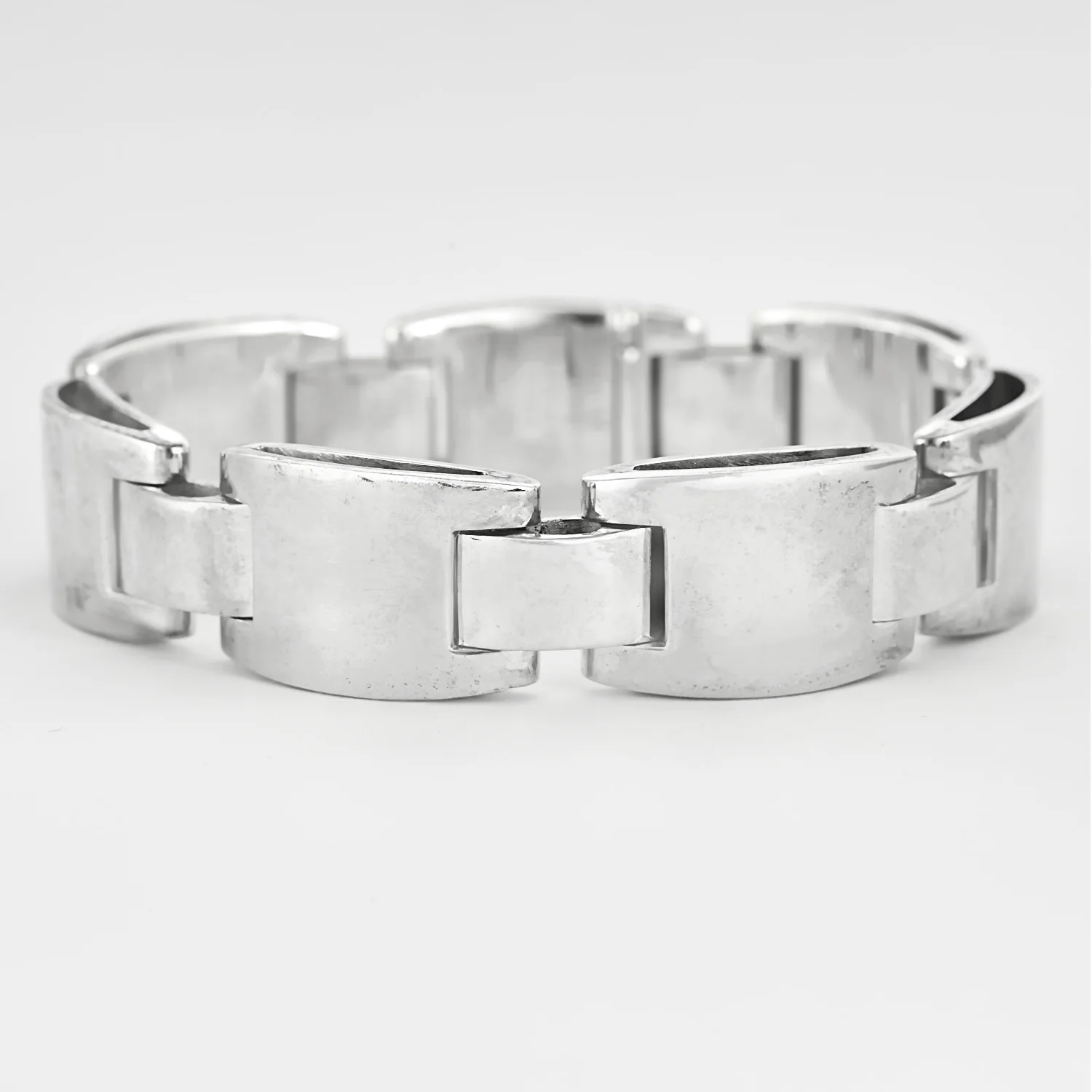 Hermès - Articulated bracelet in silver 