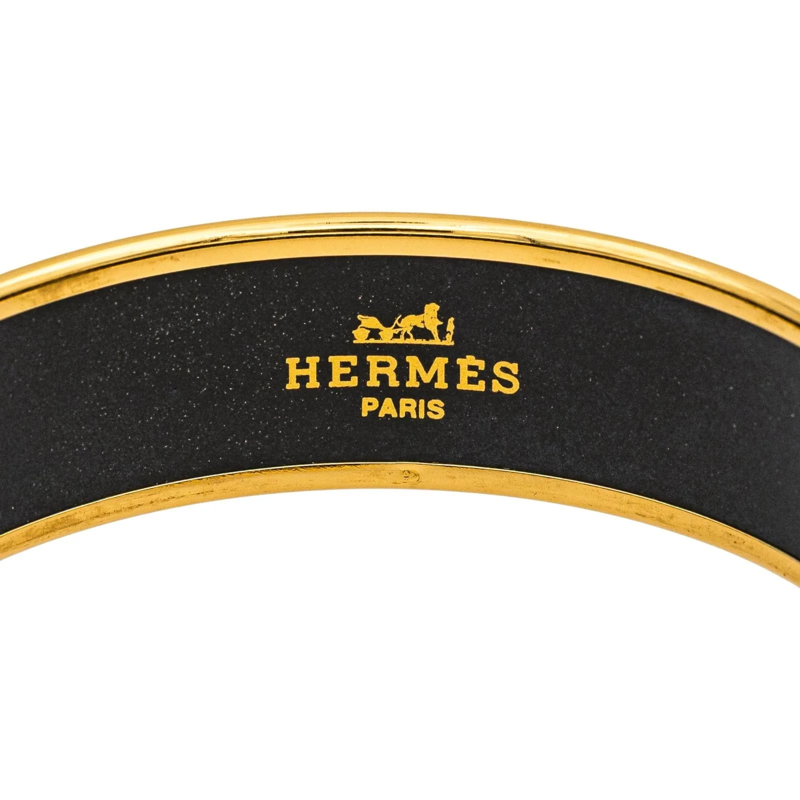 Hermès Gold Metal Bangle Bracelet - Image 7