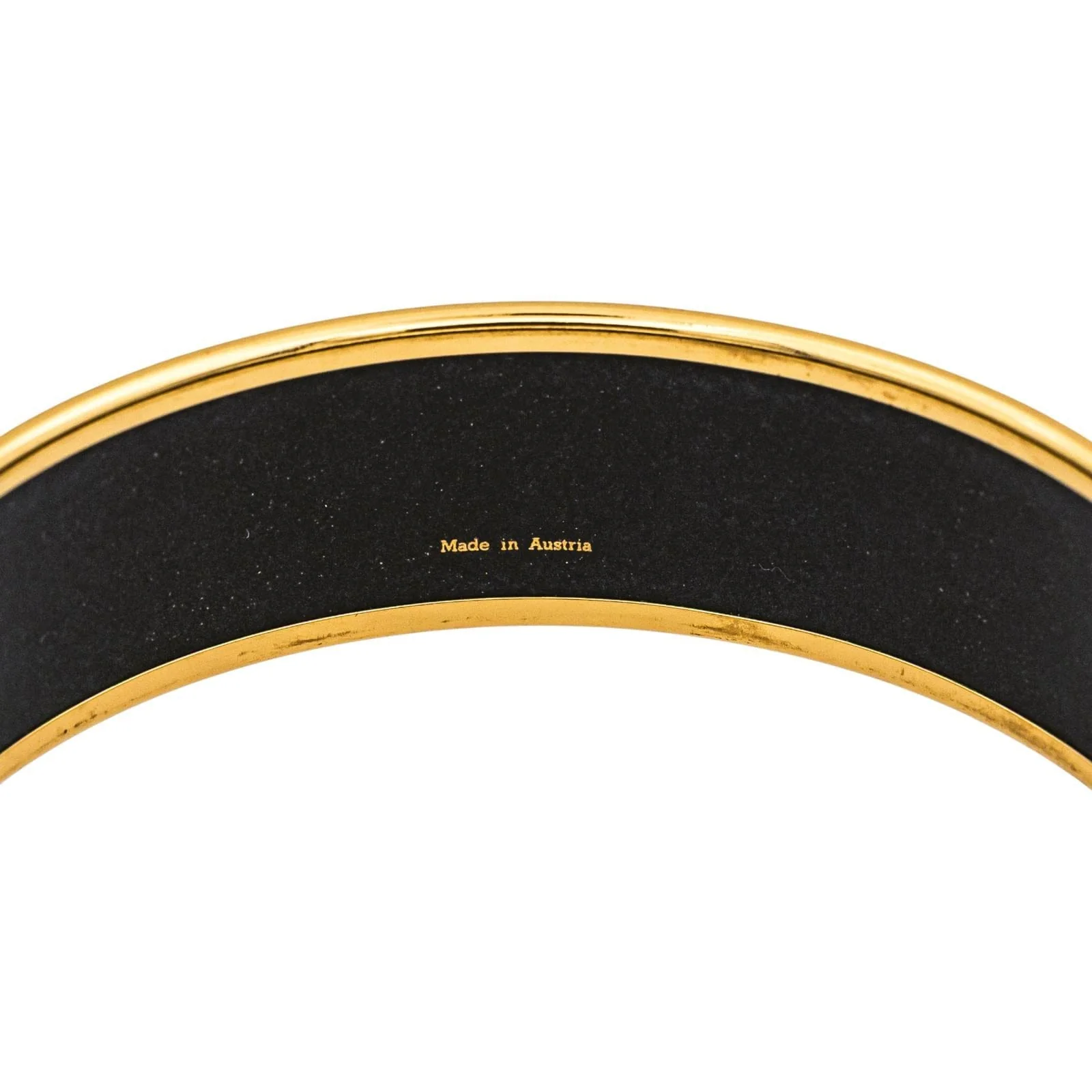 Hermès Gold Metal Bangle Bracelet - Image 8