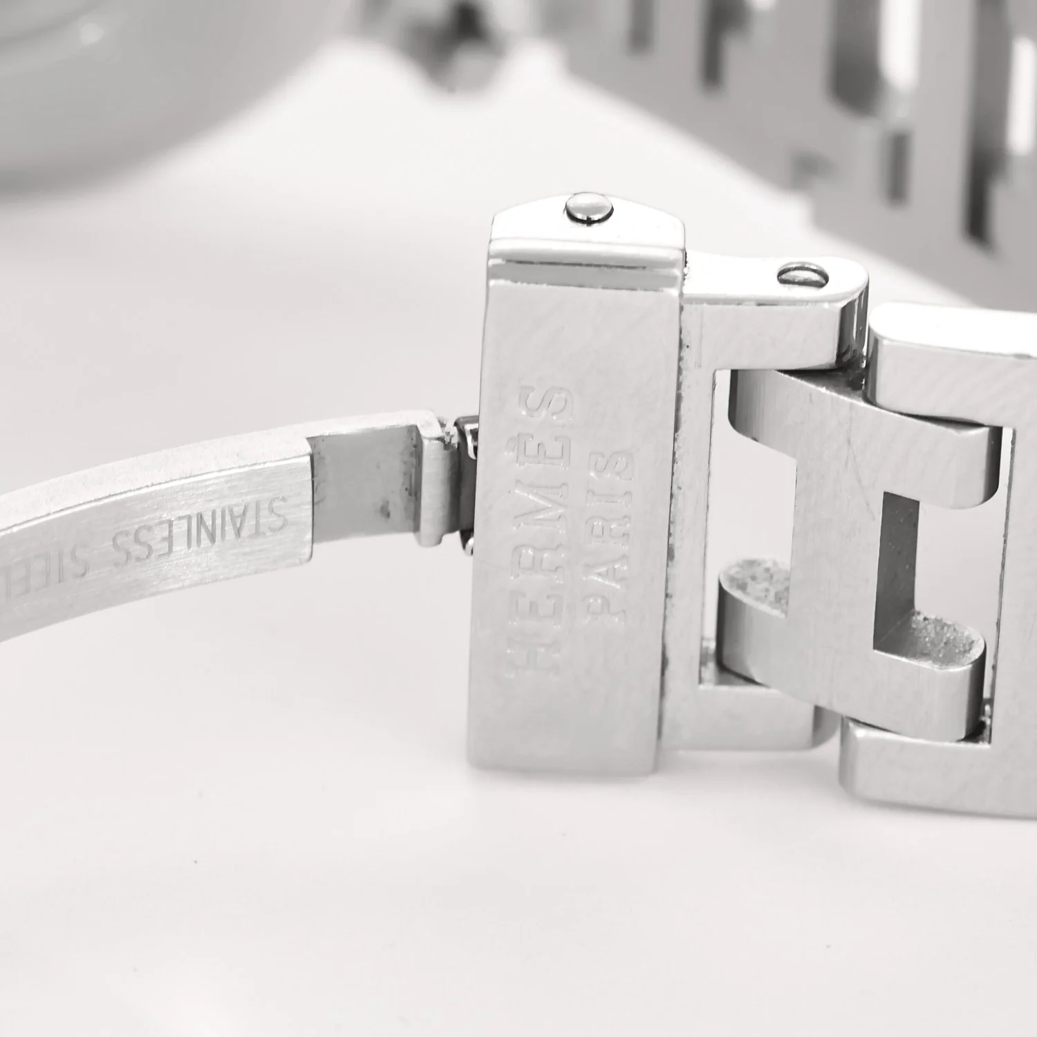 Hermès - Clipper Chrono - Steel watch with round case and quartz movement  - Image 8