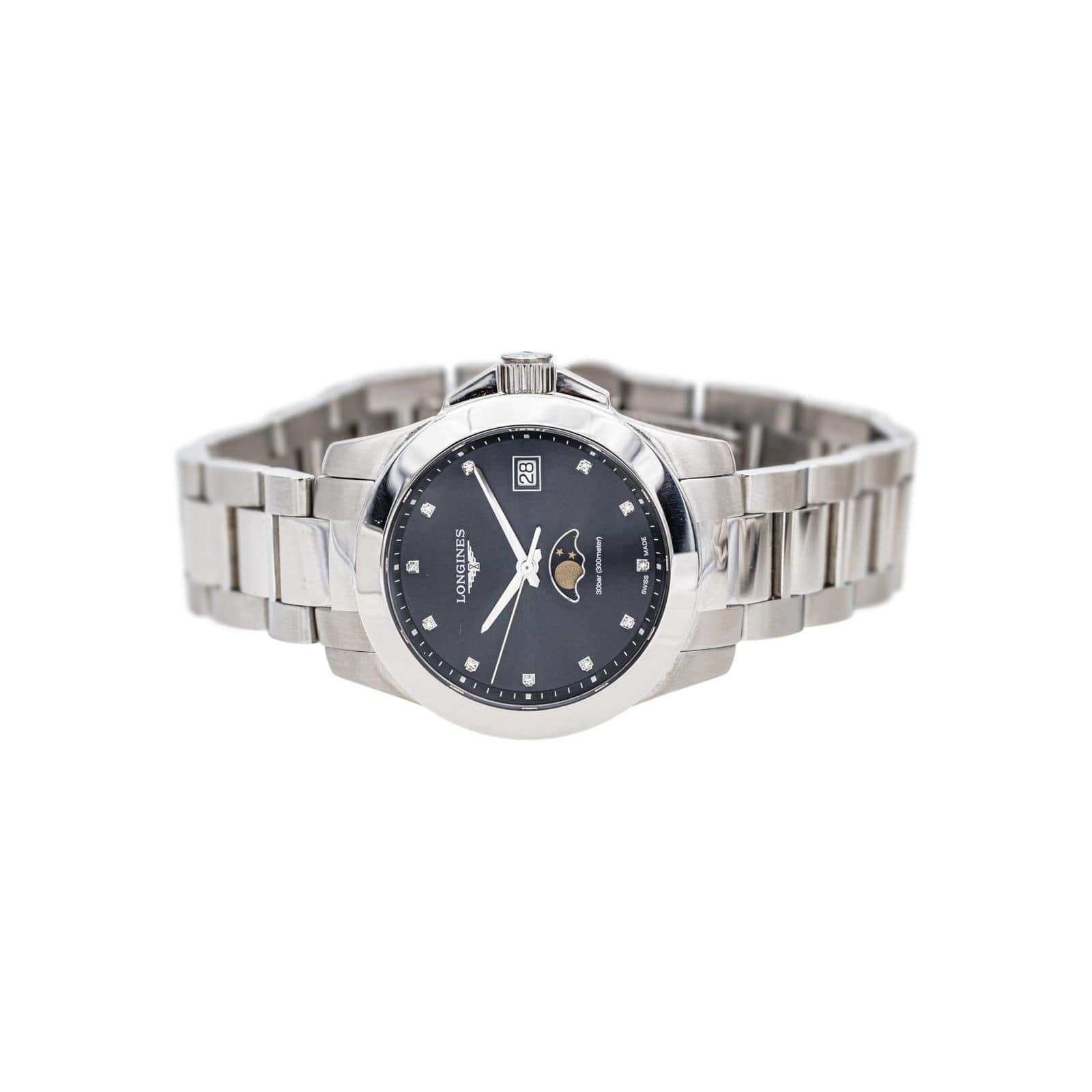 Longines PrimaLuna Steel Diamond Watch  - Image 4