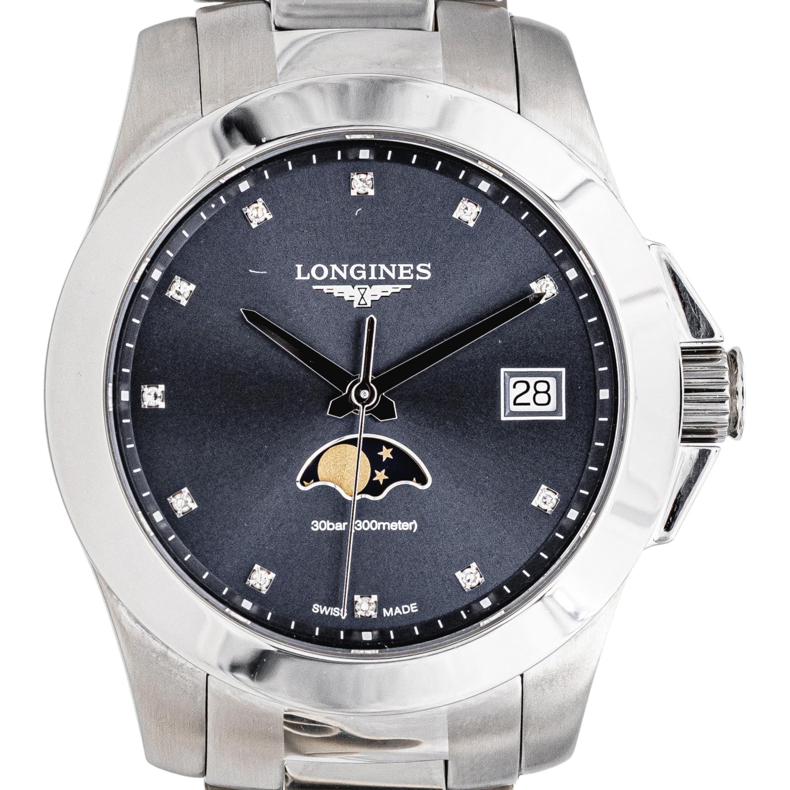 Longines PrimaLuna Steel Diamond Watch  - Image 5