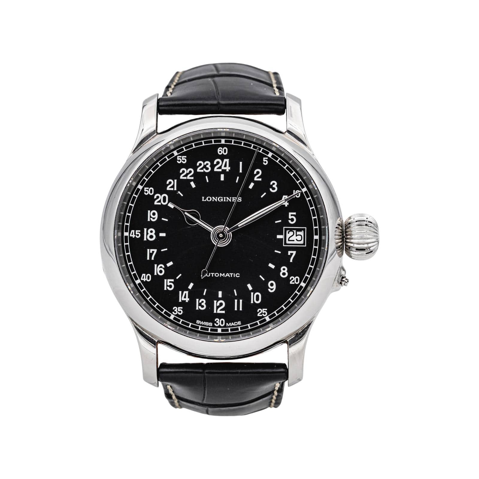 Longines Twenty-four Hours Steel Watch 
