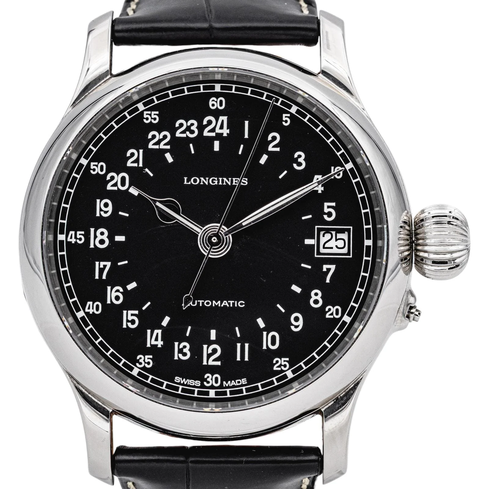 Longines Twenty-four Hours Steel Watch  - Image 8