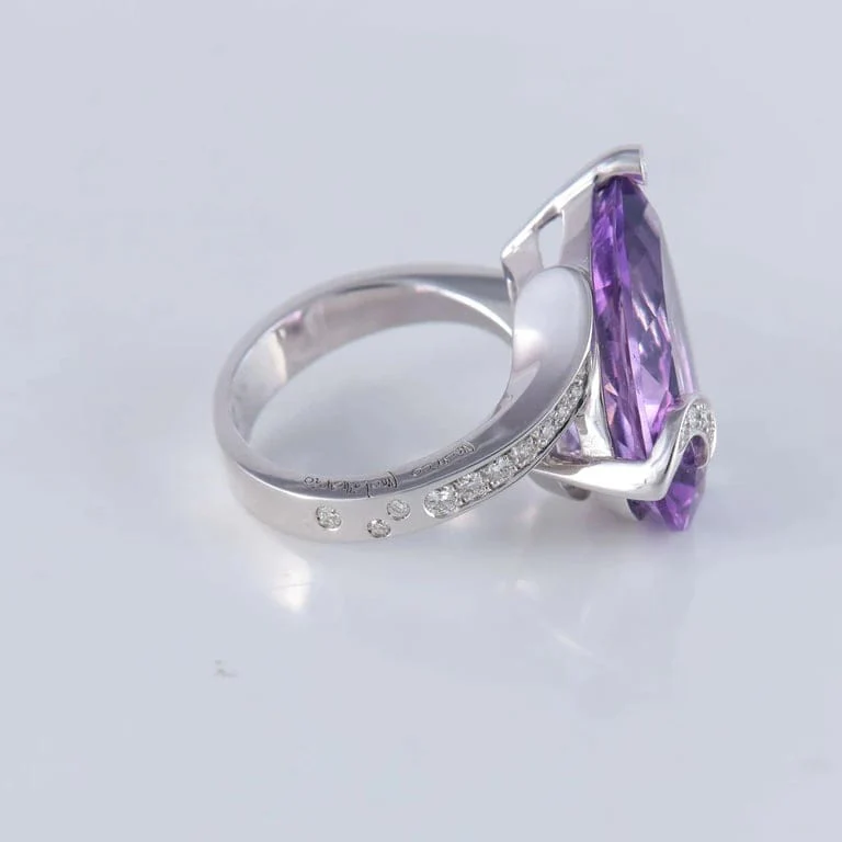 Marco Molinario - Amethyst Diamond Ring - Image 3