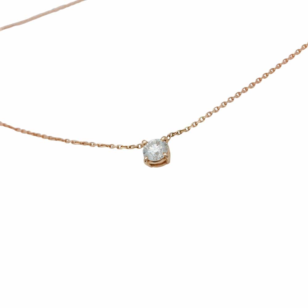Rose gold pendant, diamond. - Image 3