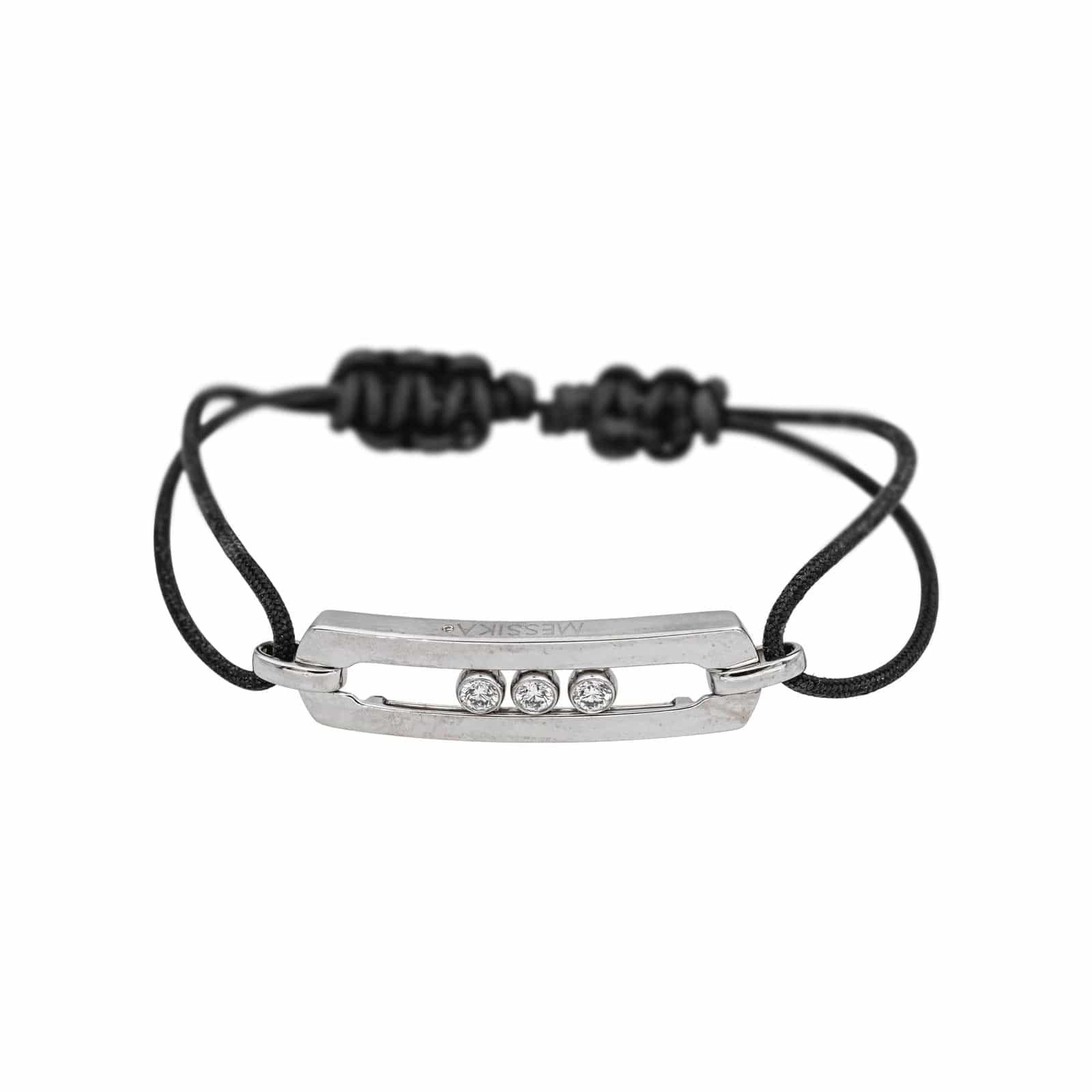 Messika Cord Bracelet White Gold Diamond  - Image 3