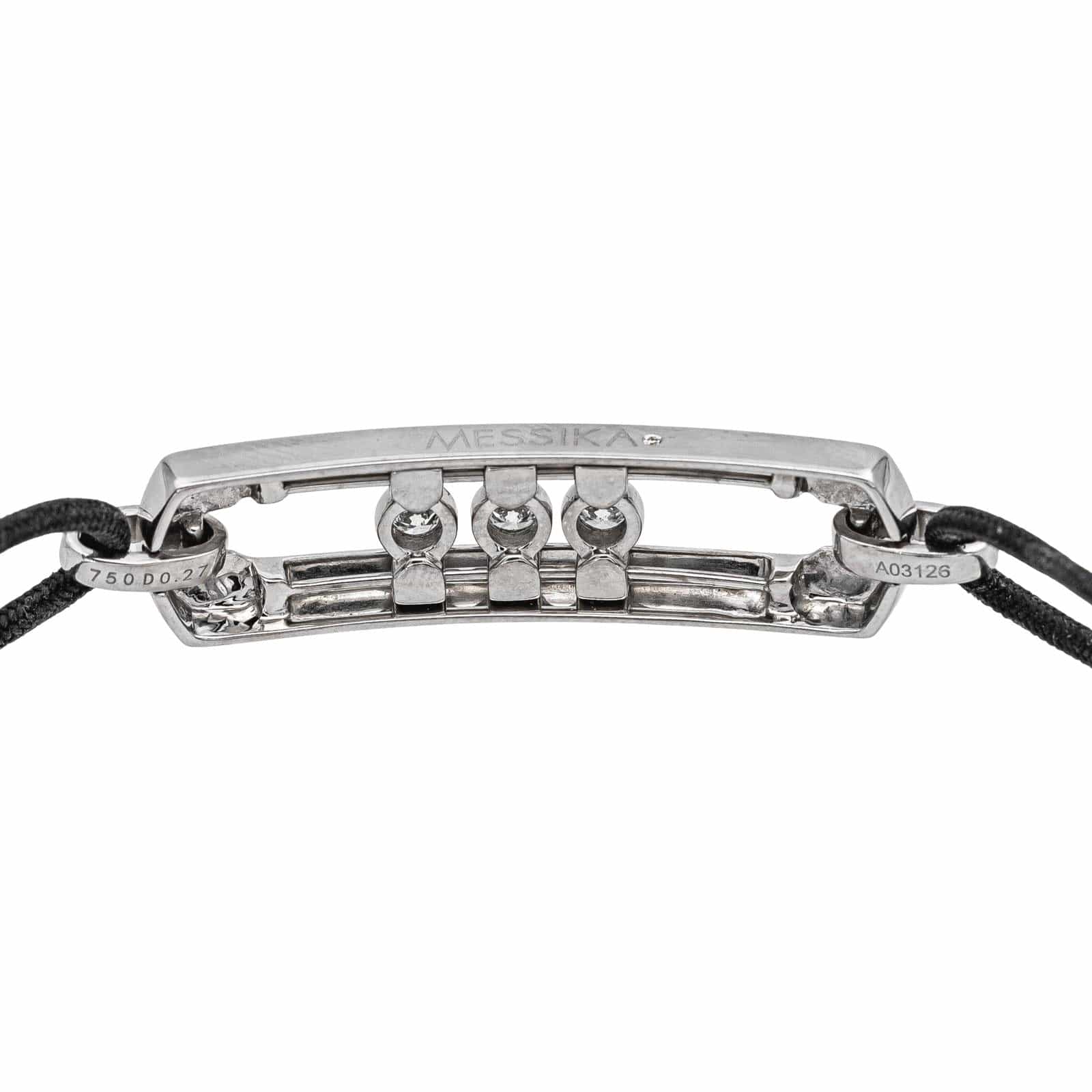 Messika Cord Bracelet White Gold Diamond  - Image 4