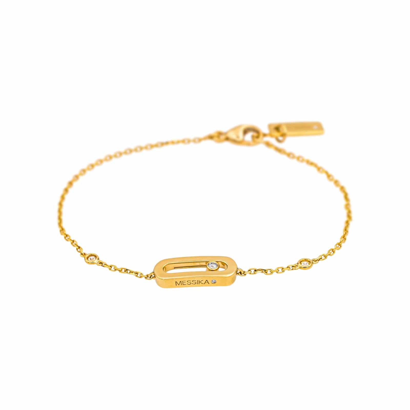 Messika Move Uno Yellow Gold Diamond Bracelet