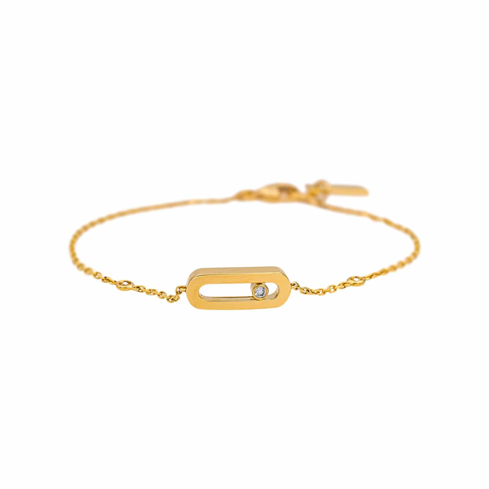 Messika Move Uno Yellow Gold Diamond Bracelet - Image 3
