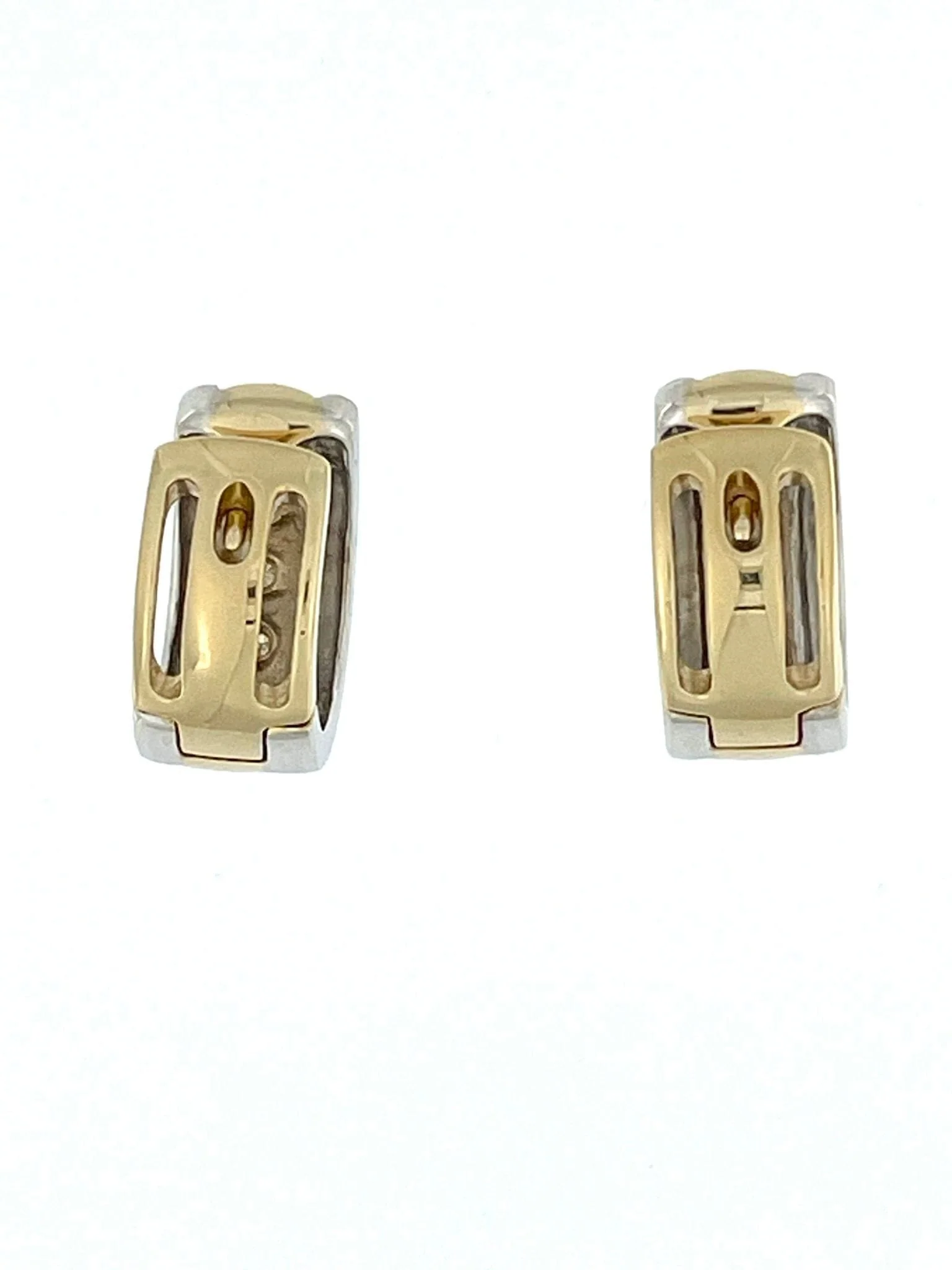 Moncara gold earrings with diamonds - Image 5