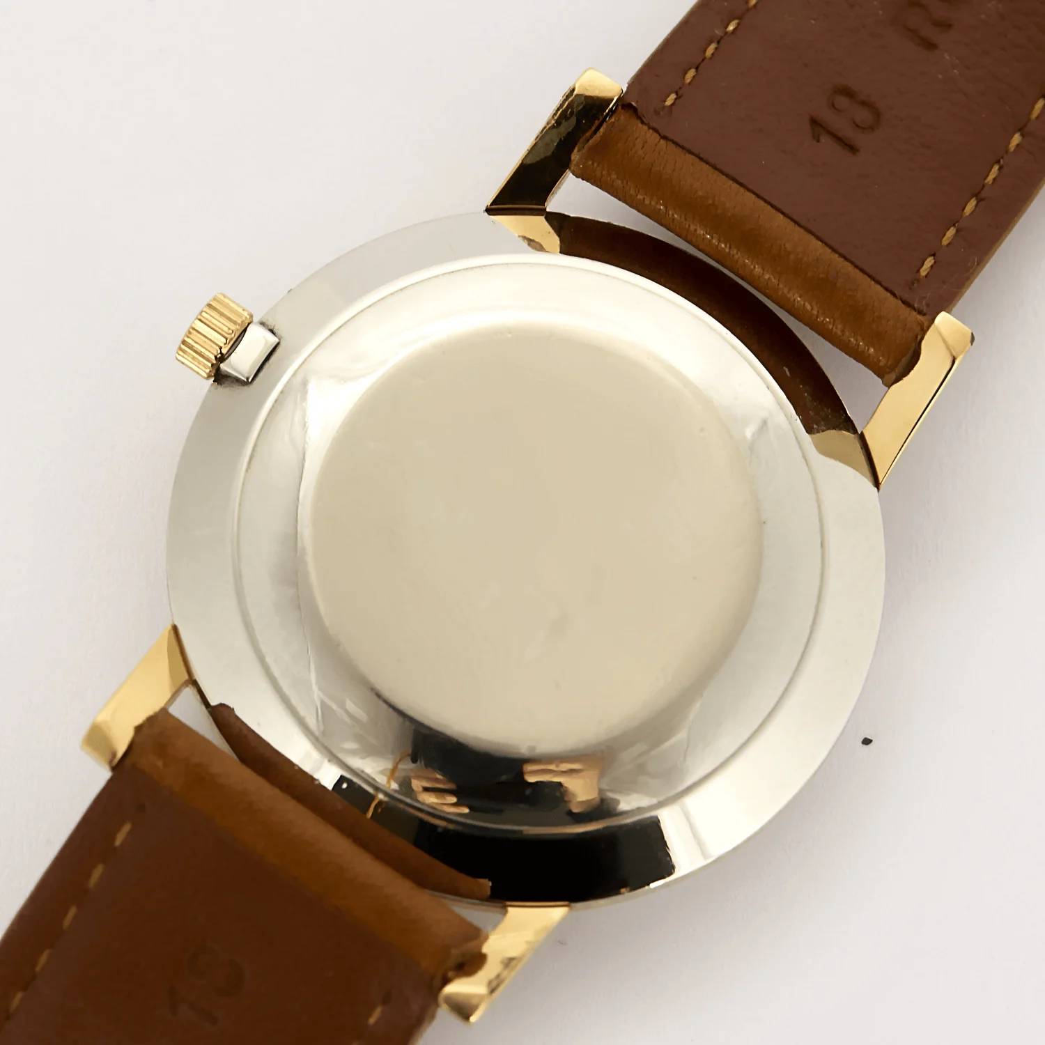 Baume et Mercier - Eterna Matic - Gold-plated steel watch with round case and automatic movement  - Image 10