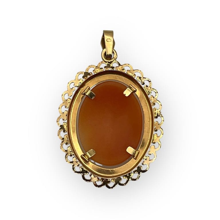 Pendant cameo in 18k yellow gold  - Image 4