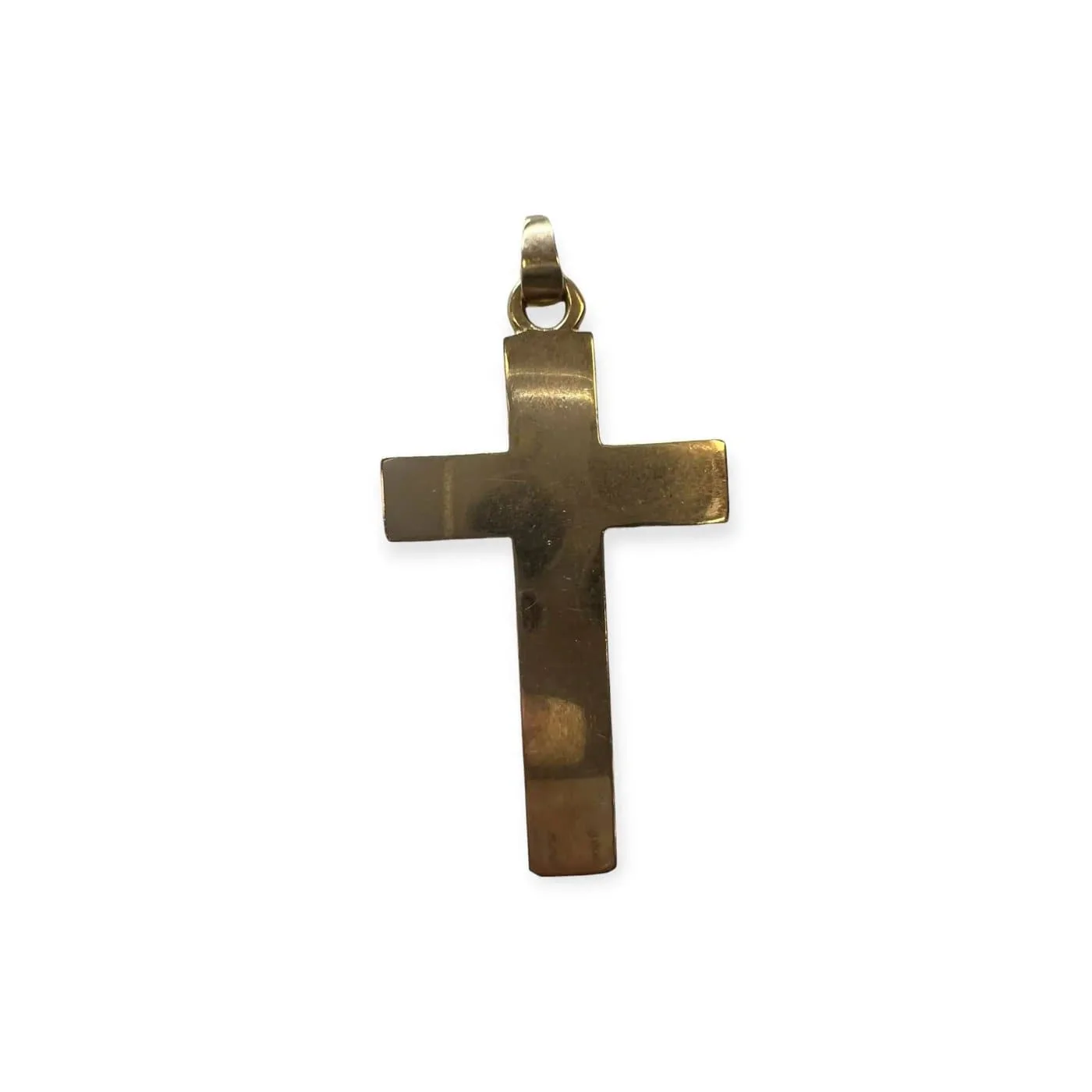 18k yellow gold cross pendant  - Image 3