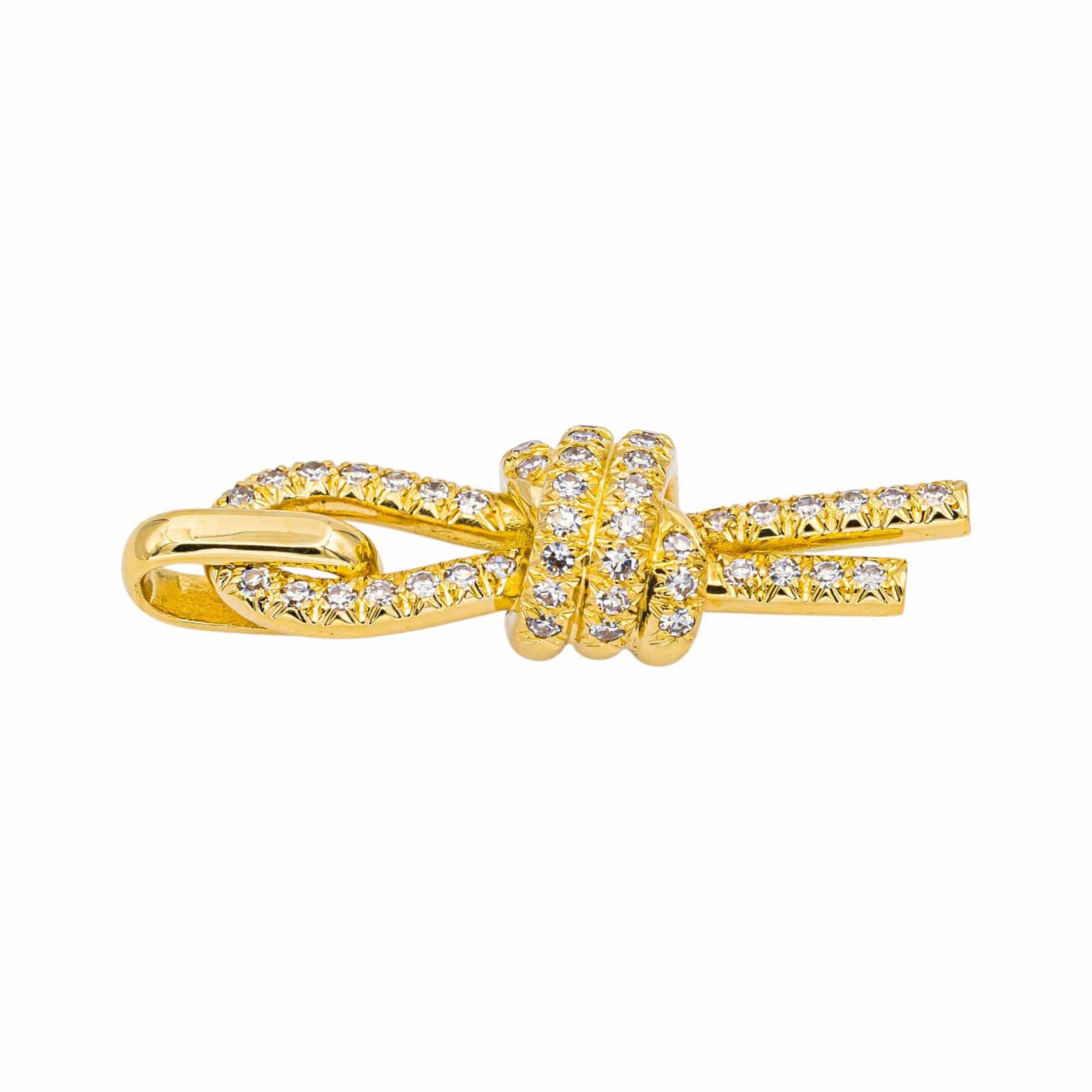 Yellow Gold Diamond Pendant  - Image 3