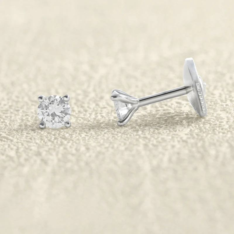 Alpha White Gold and Diamond Earrings  - Image 4