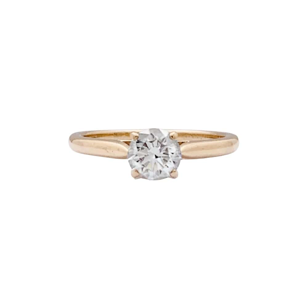 Solitaire Cartier, "1895", yellow gold and diamond. 