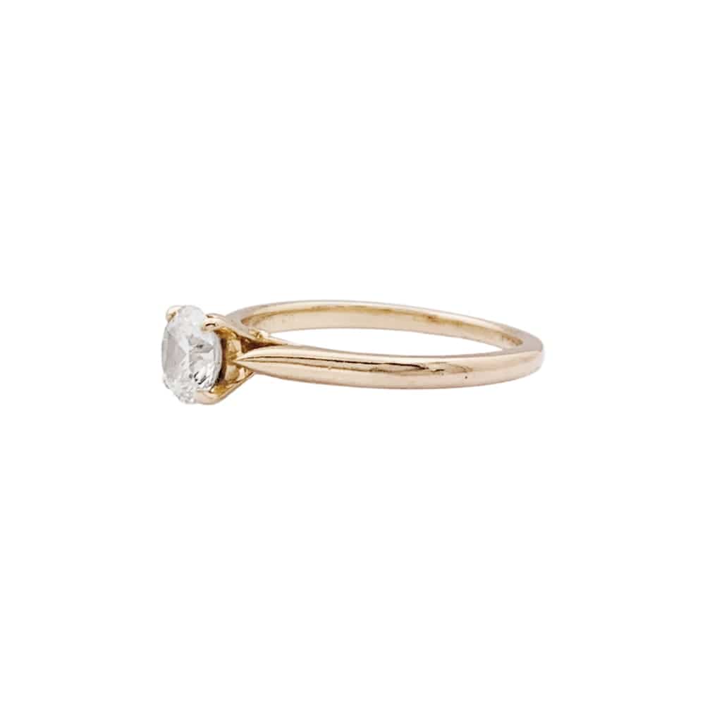 Solitaire Cartier, "1895", yellow gold and diamond.  - Image 2