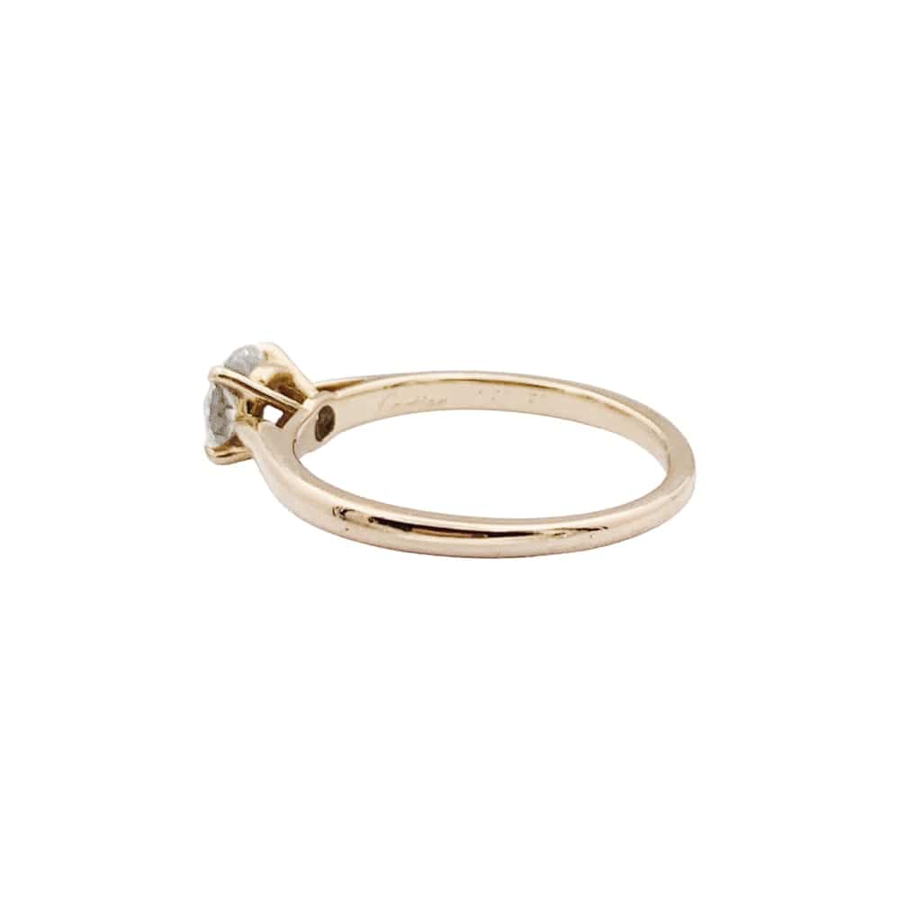 Solitaire Cartier, "1895", yellow gold and diamond.  - Image 3