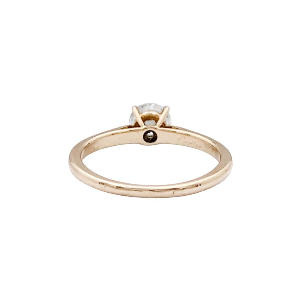 Solitaire Cartier, "1895", yellow gold and diamond.  - Image 5