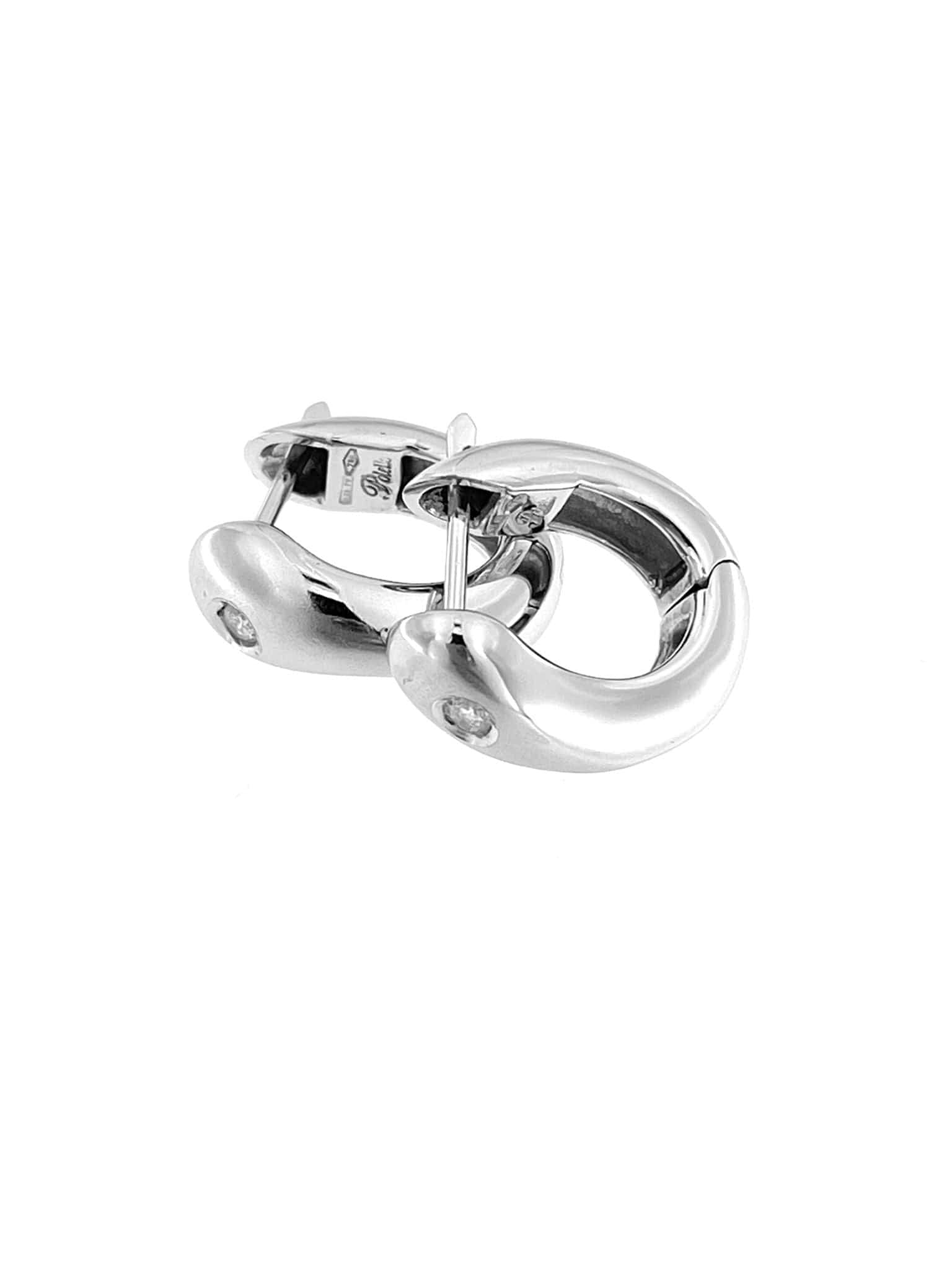 White gold and diamond earrings